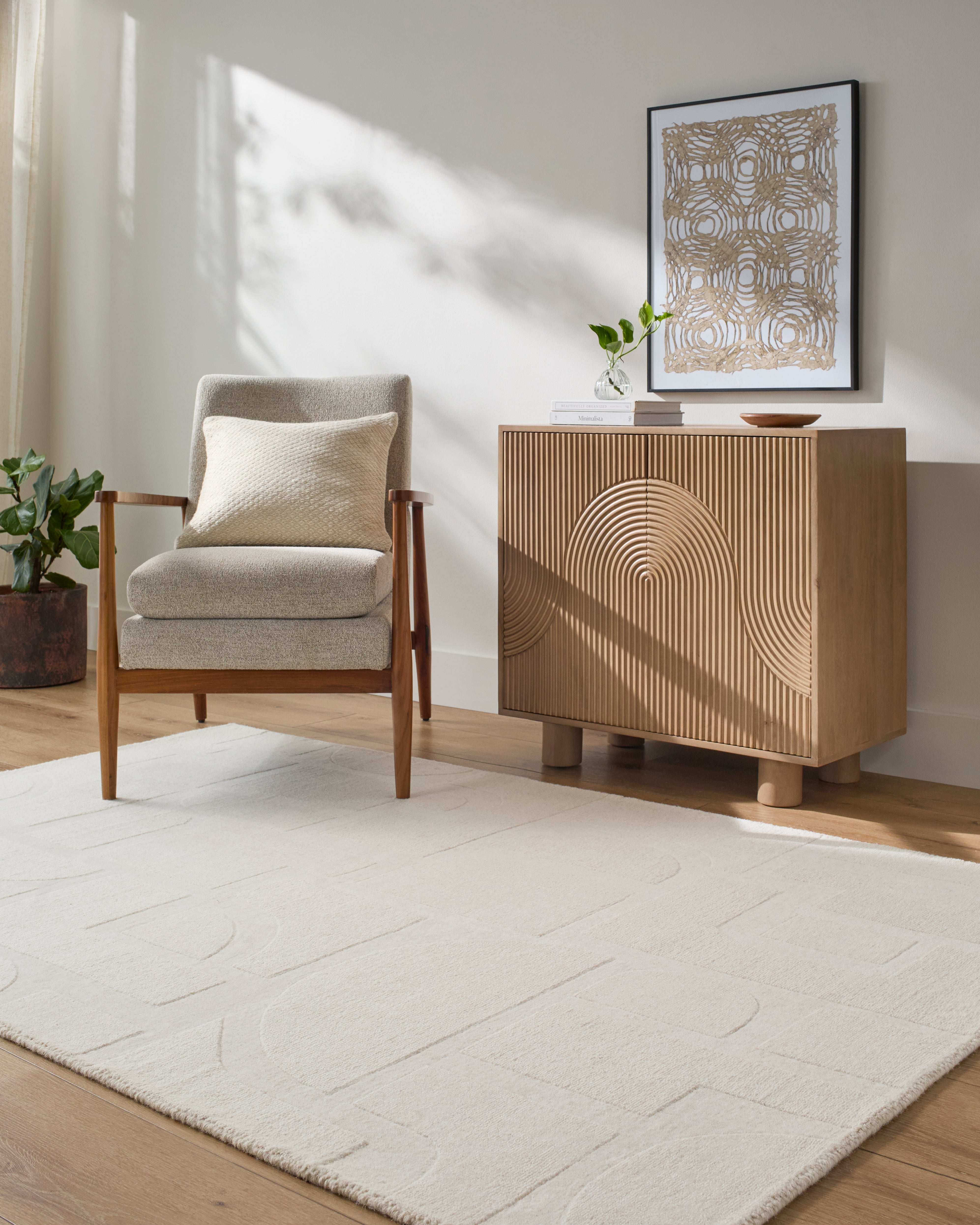 Surya Taraash TRH-2306 Ivory Area Rug by LIVABLISS