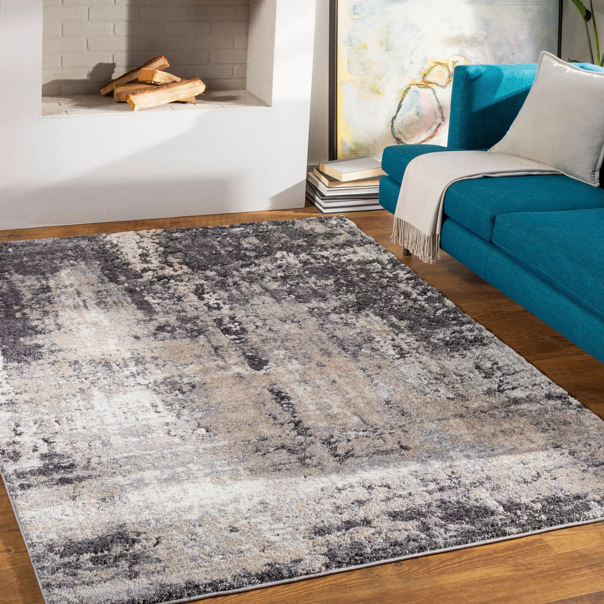 Tuscany TUS-2312 Tan Area Rug by LIVABLISS