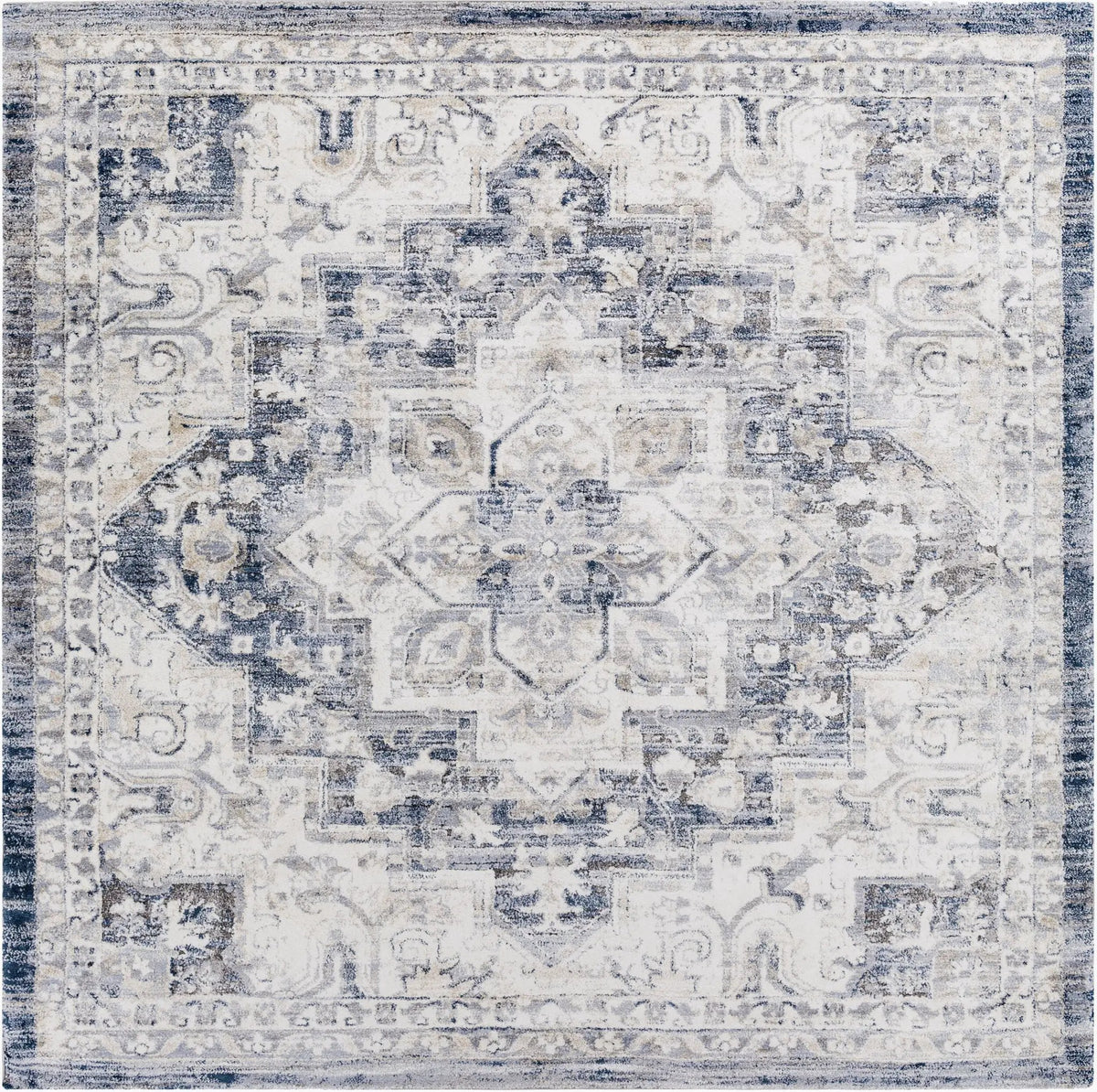 LIVABLISS Tuscany TUS-2317 Dark-Blue Area Rug