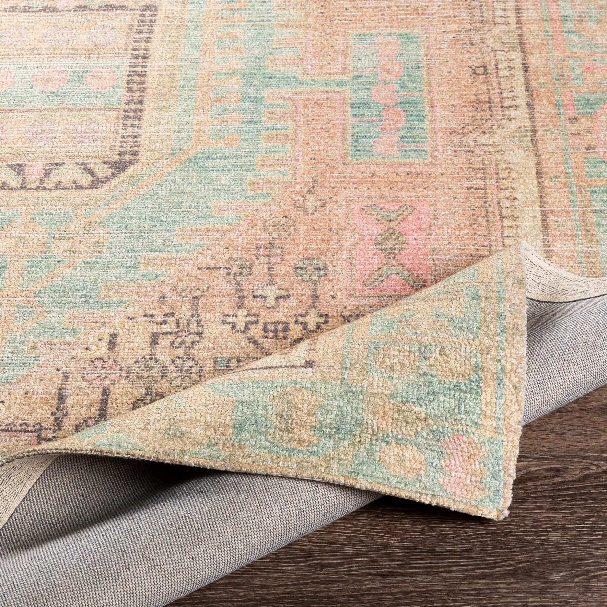 Unique UNQ-2305 Dusty-Pink Area Rug by LIVABLISS