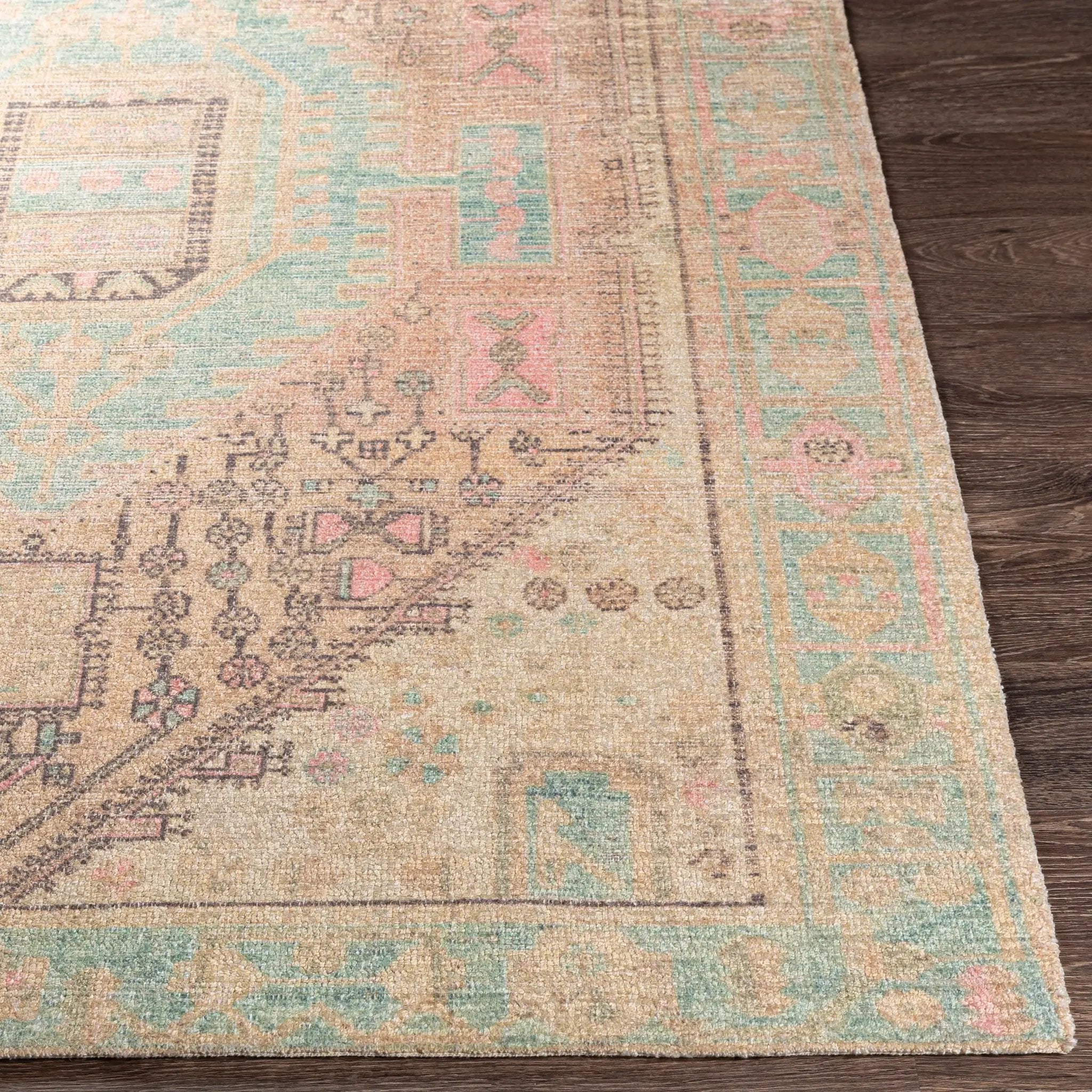 Unique UNQ-2305 Dusty-Pink Area Rug by LIVABLISS