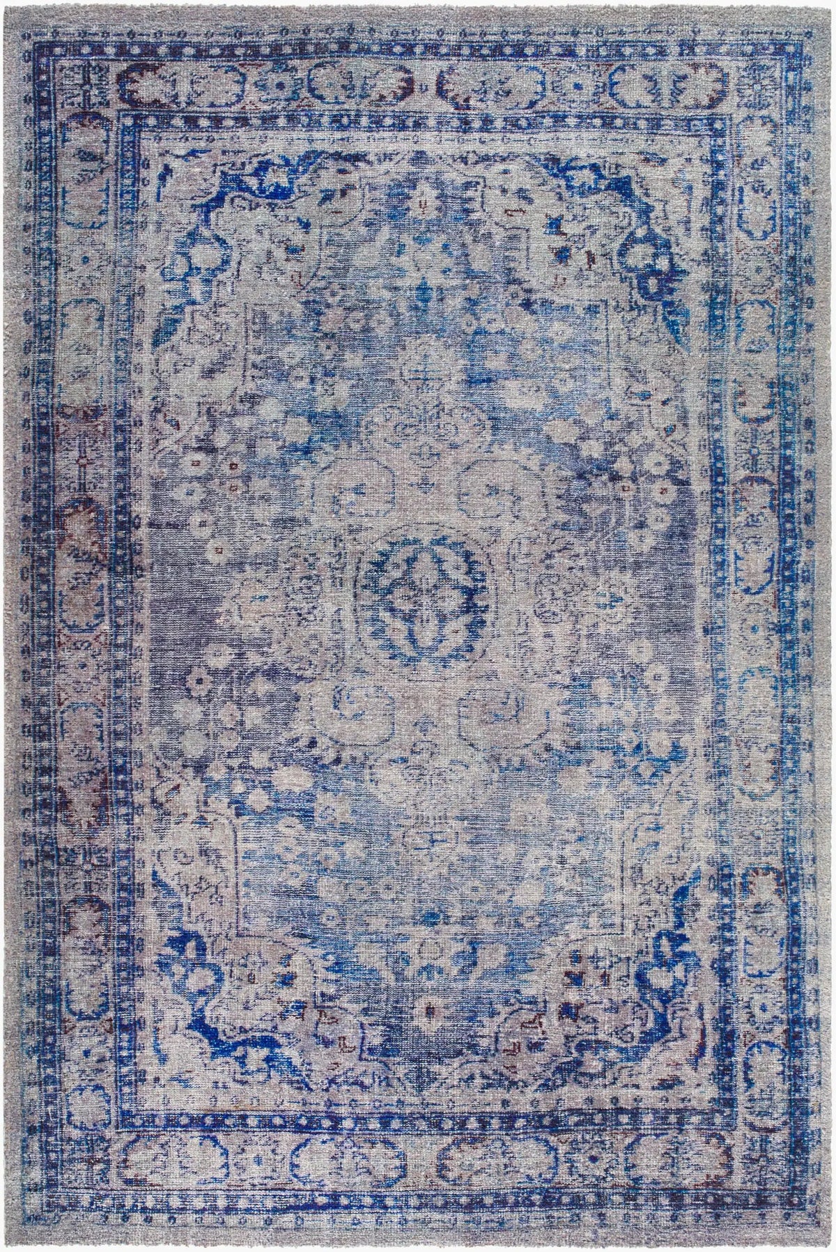 LIVABLISS Unique UNQ-2318 Cobalt Area Rug