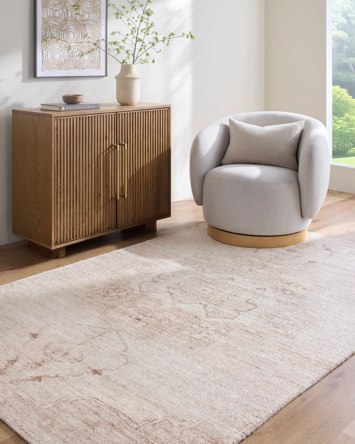 LIVABLISS Unique UNQ-2326 Beige Area Rug