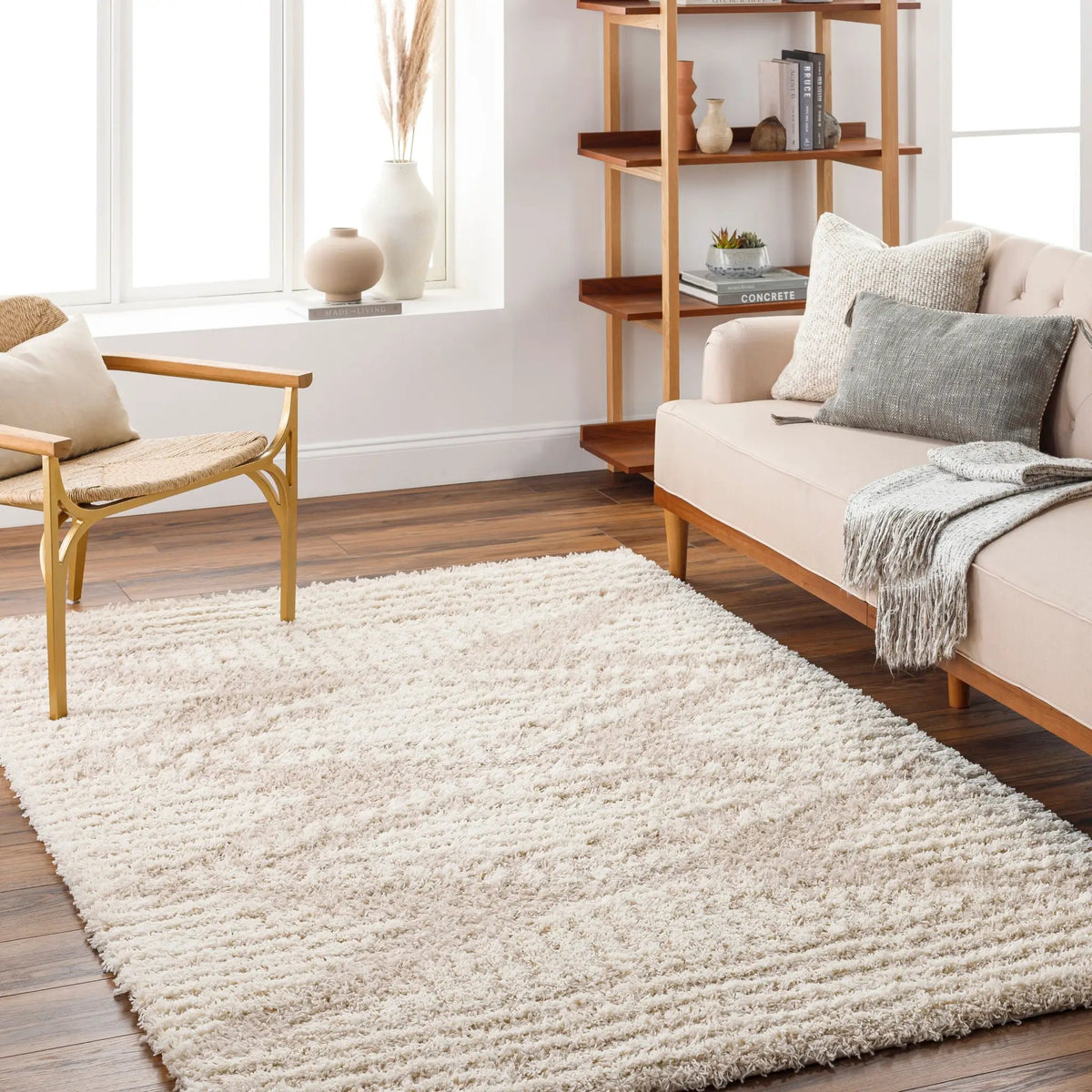 LIVABLISS Urban Shag USG-2326 Beige Area Rug