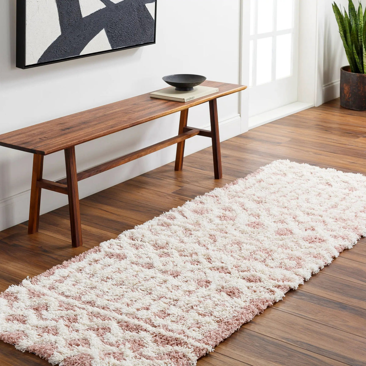 LIVABLISS Urban Shag USG-2339 Dusty-Pink Area Rug