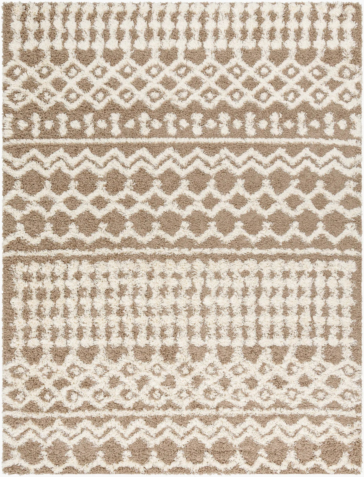 LIVABLISS Urban Shag USG-2343 Medium-Brown Area Rug