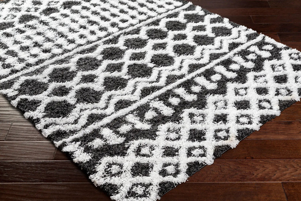 LIVABLISS Urban Shag USG-2344 Black Area Rug