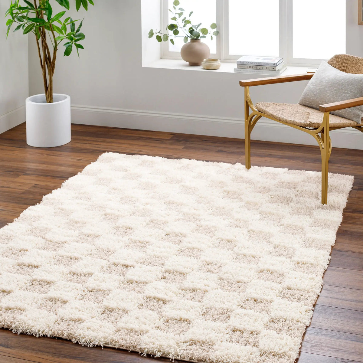 LIVABLISS Urban Shag USG-2350 Beige Area Rug