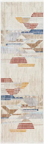 Usonia USO-2303 White Area Rug by Frank Lloyd Wright Foundation x LIVABLISS