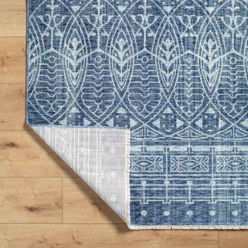 Usonia USO-2306 Ice-Blue Area Rug by Frank Lloyd Wright Foundation x LIVABLISS