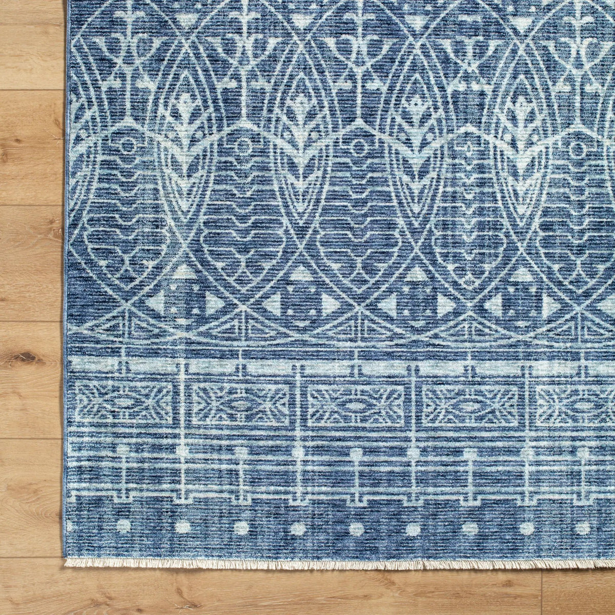 Usonia USO-2306 Ice-Blue Area Rug by Frank Lloyd Wright Foundation x LIVABLISS