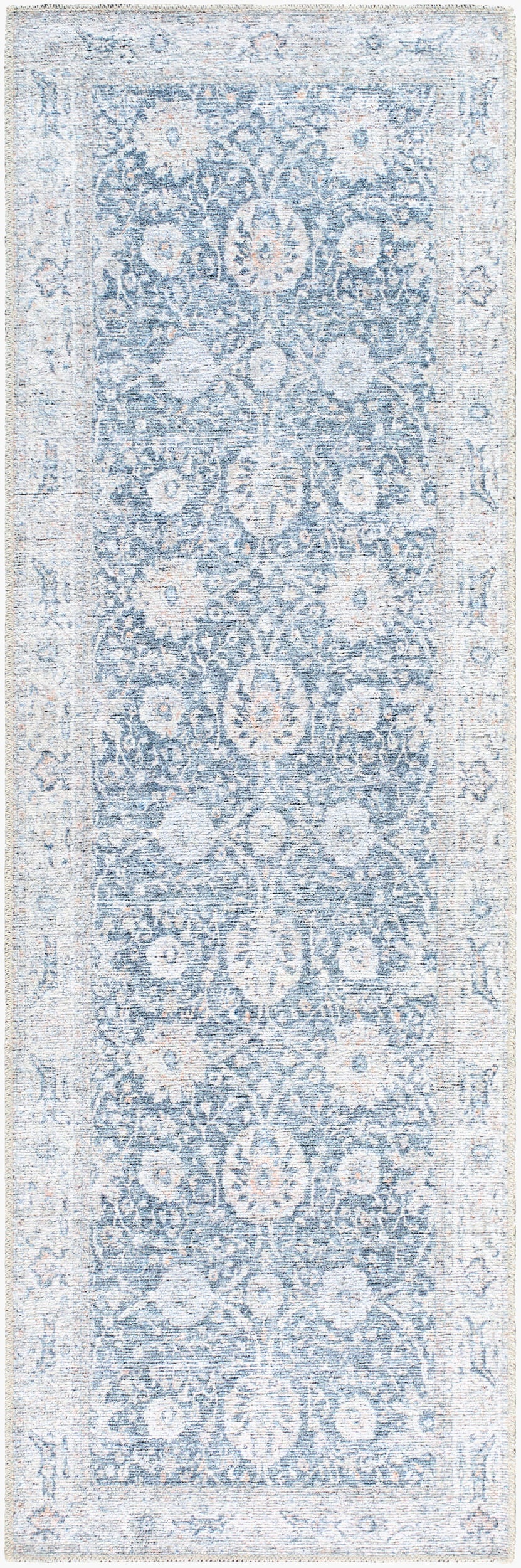 Surya Vinny VNY-2306 Dark Blue Machine Washable Area Rug by LIVABLISS