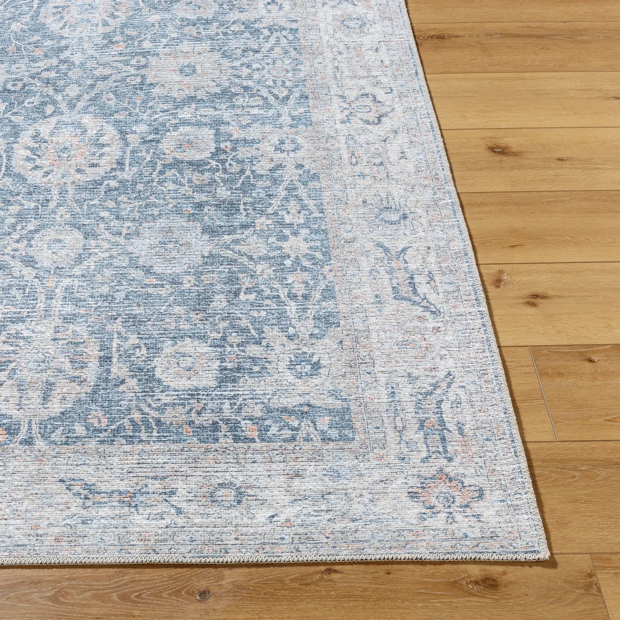 Vinny VNY-2306 Dark-Blue Area Rug by LIVABLISS