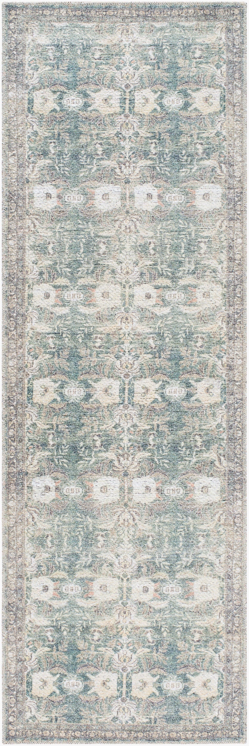 Surya Vinny VNY-2316 Medium Green Machine Washable Area Rug by LIVABLISS