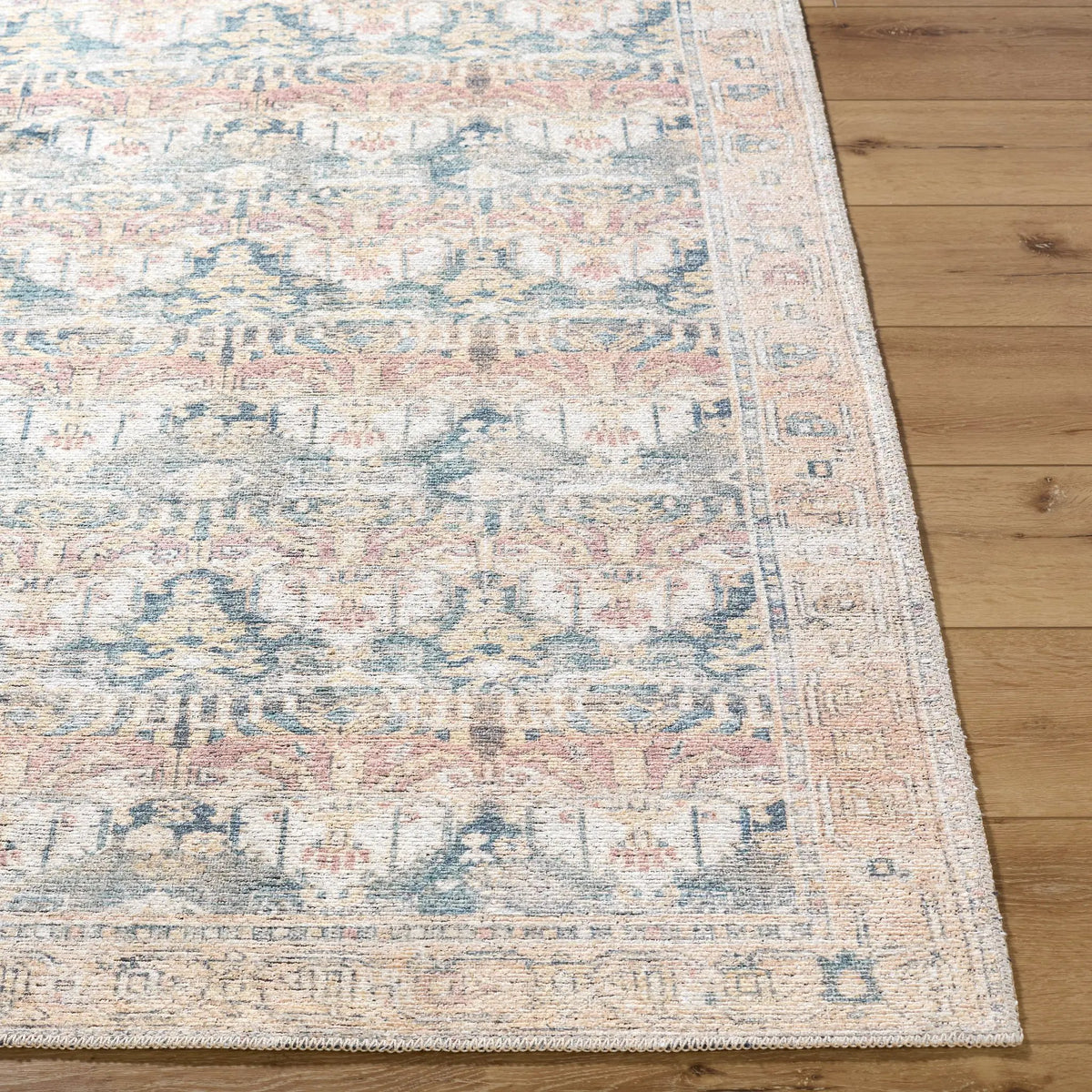 Vinny VNY-2317 Medium-Green Area Rug by LIVABLISS