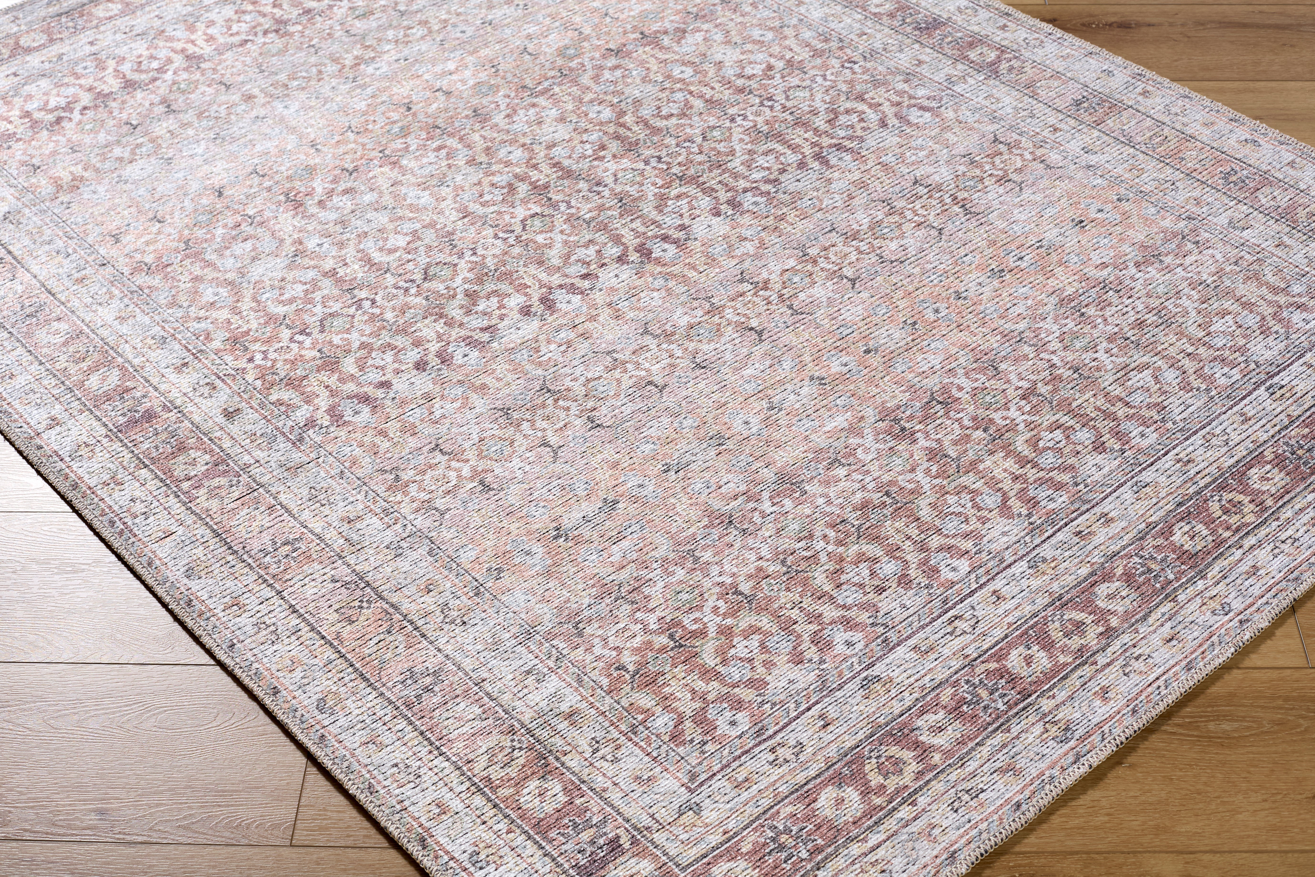 Surya Vinny VNY-2318 Brown Machine Washable Area Rug by LIVABLISS