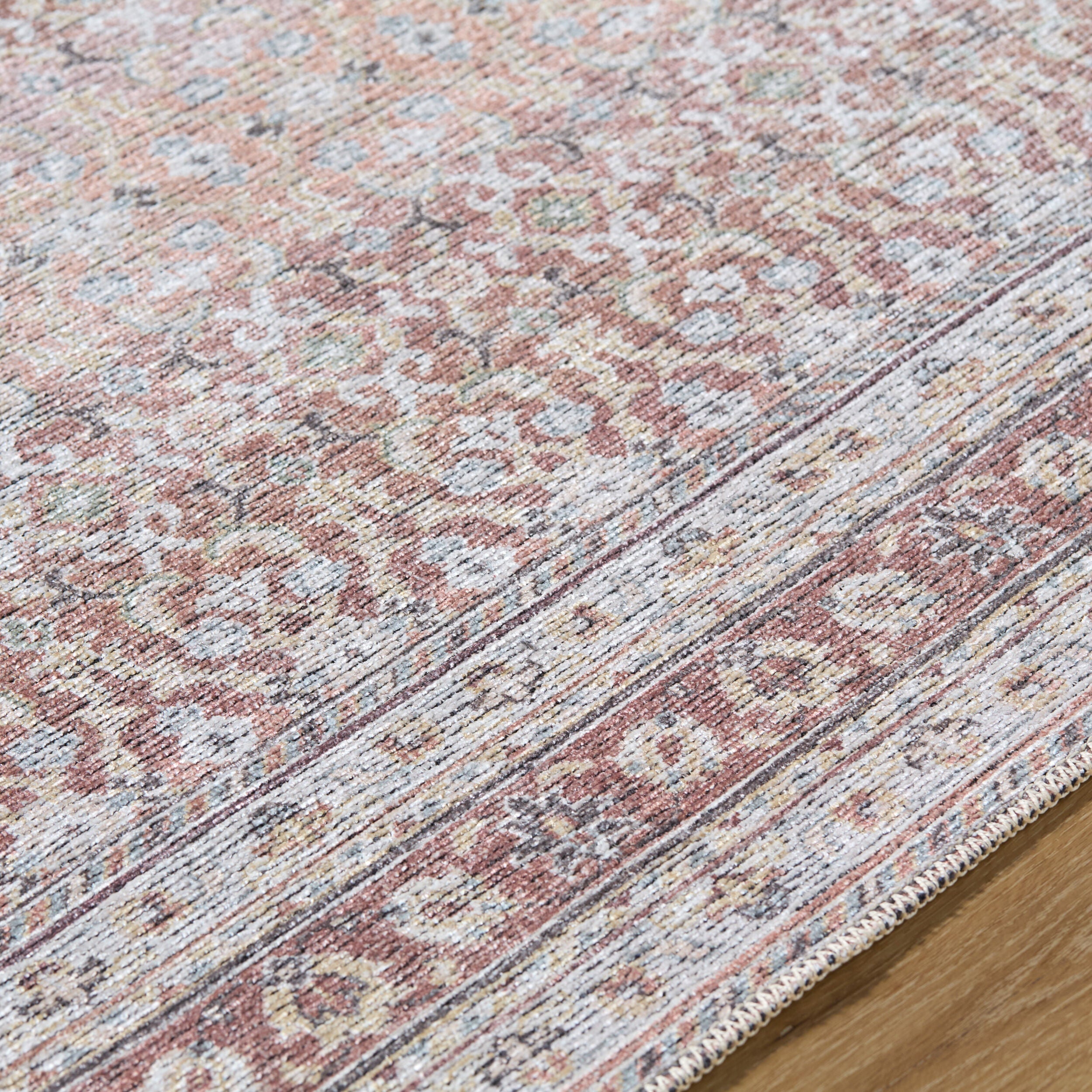 Surya Vinny VNY-2318 Brown Machine Washable Area Rug by LIVABLISS