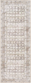Vivir Lorelai VVLO-2300 Dark Brown Machine Washable Area Rug by LIVABLISS