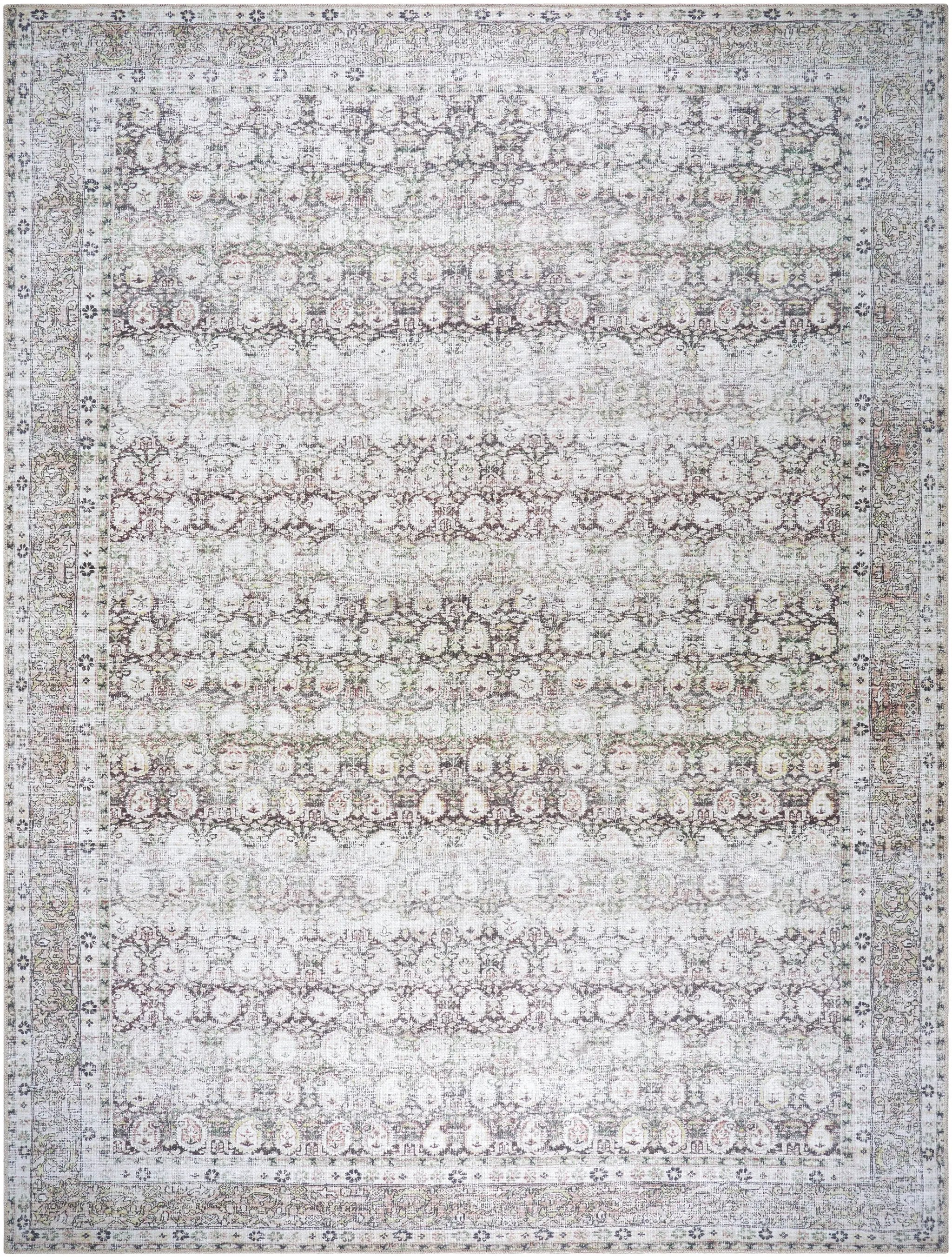 Lorelai VVLO-2300 Dark-Brown Area Rug by LIVABLISS
