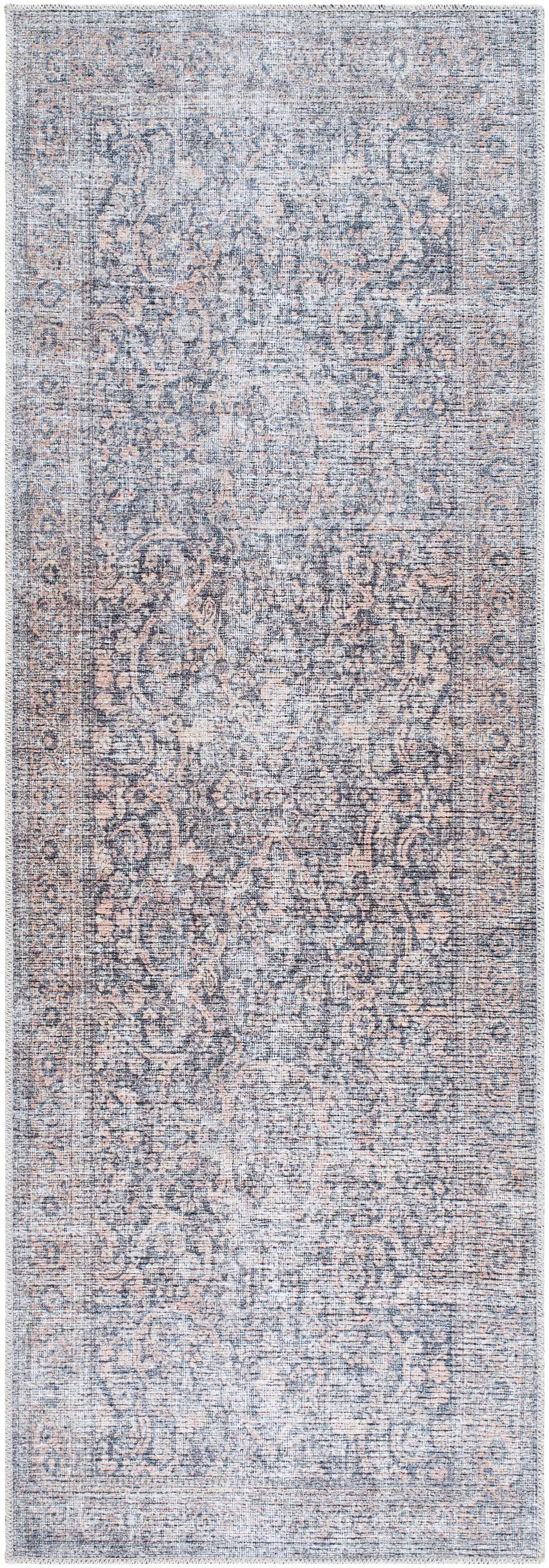 Vivir Lorelai VVLO-2302 Black Machine Washable Area Rug by LIVABLISS