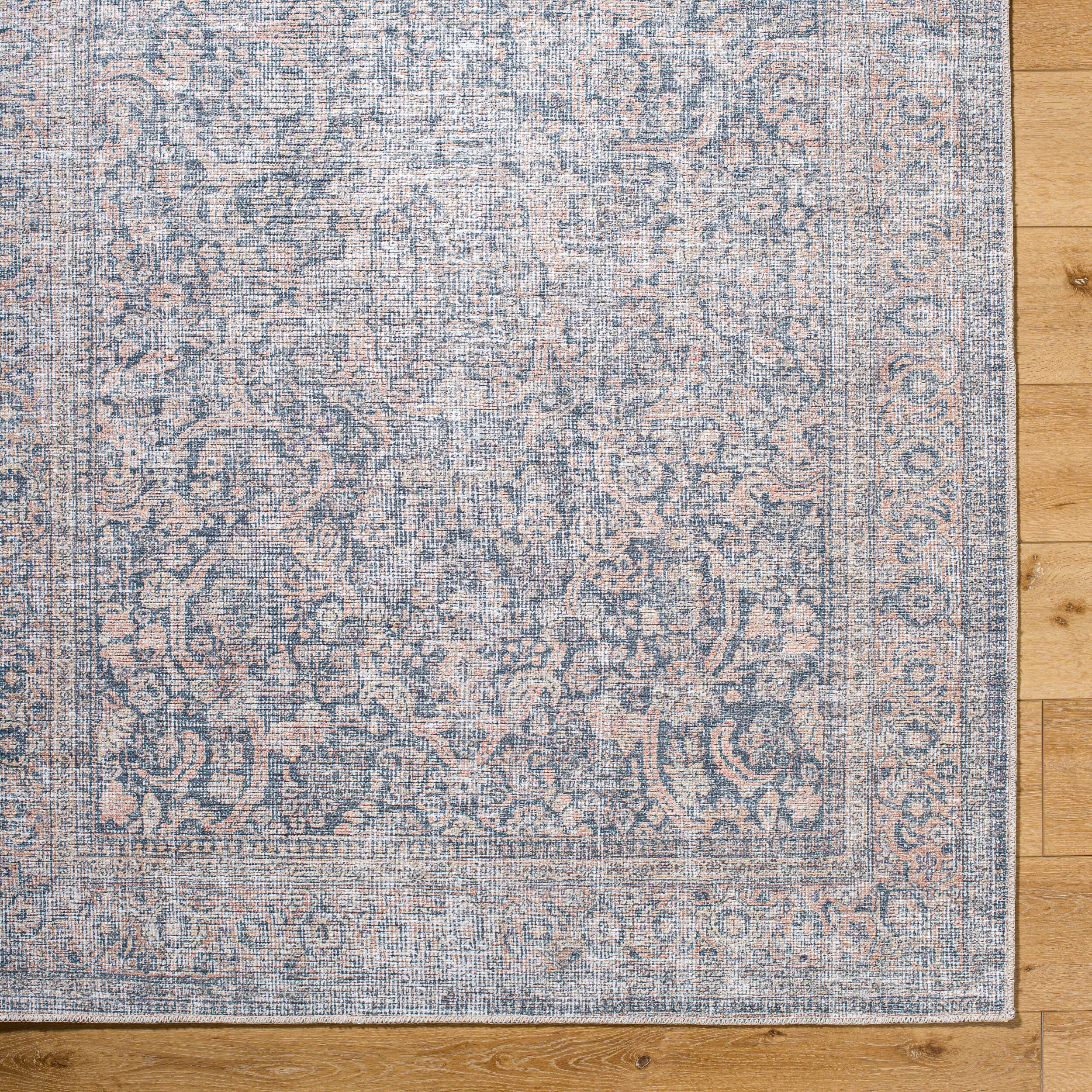Vivir Lorelai VVLO-2302 Black Machine Washable Area Rug by LIVABLISS