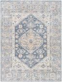 Vivir Lorelai VVLO-2306 Black Machine Washable Area Rug by LIVABLISS