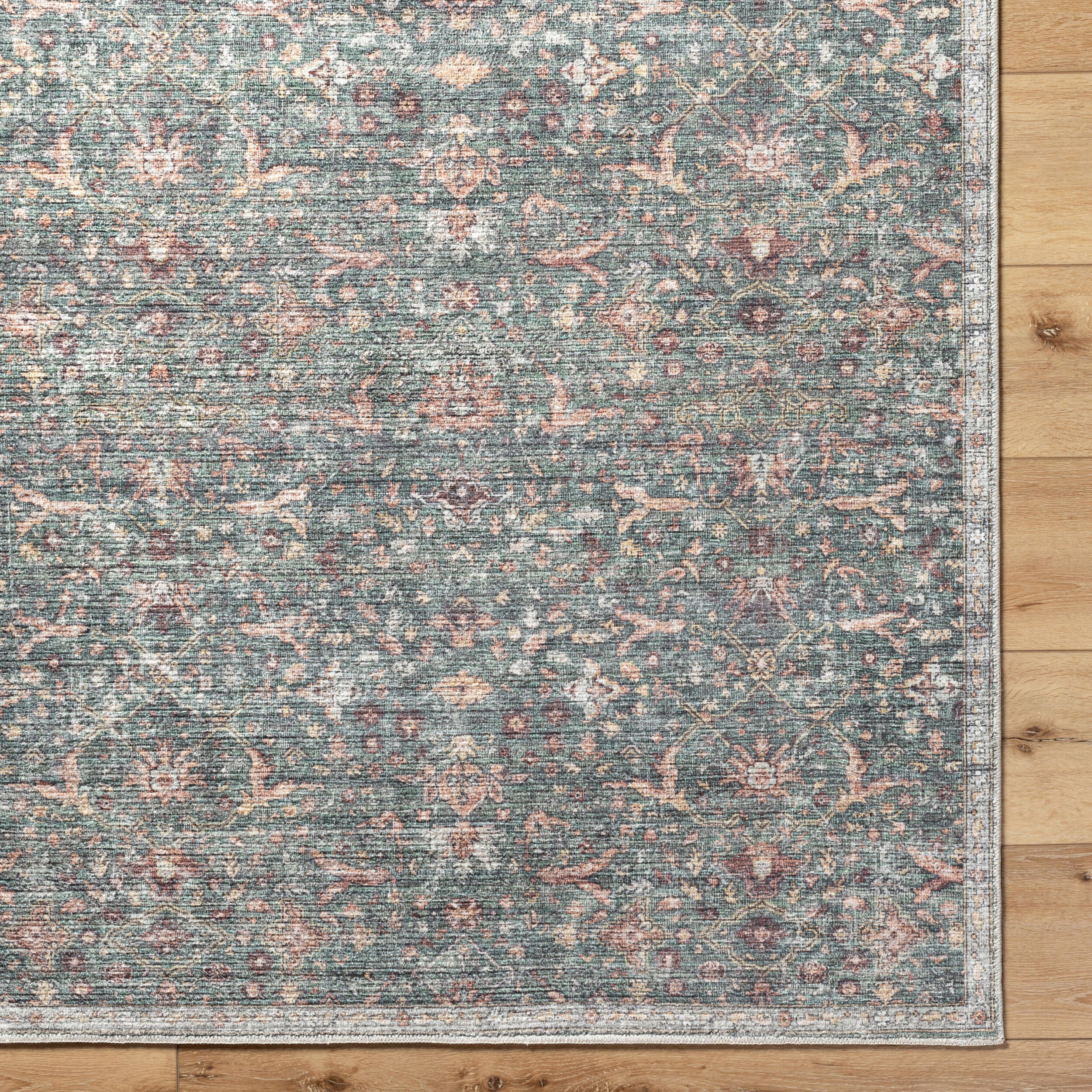 Vivir Mary VVMR-2301 Sage Area Rug by LIVABLISS