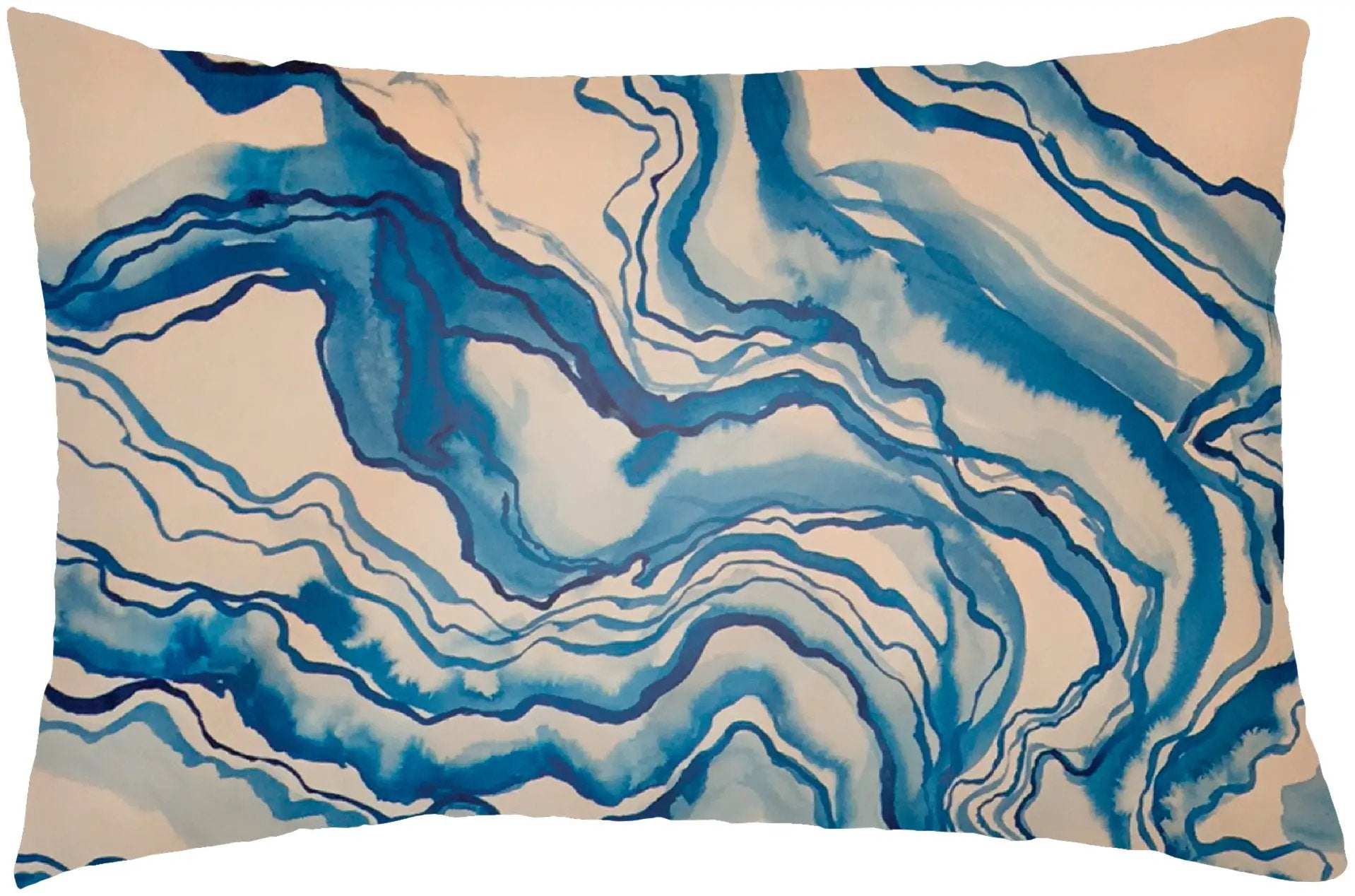 Watercolor Marble WCM-001 Lumbar Pillow by LIVABLISS