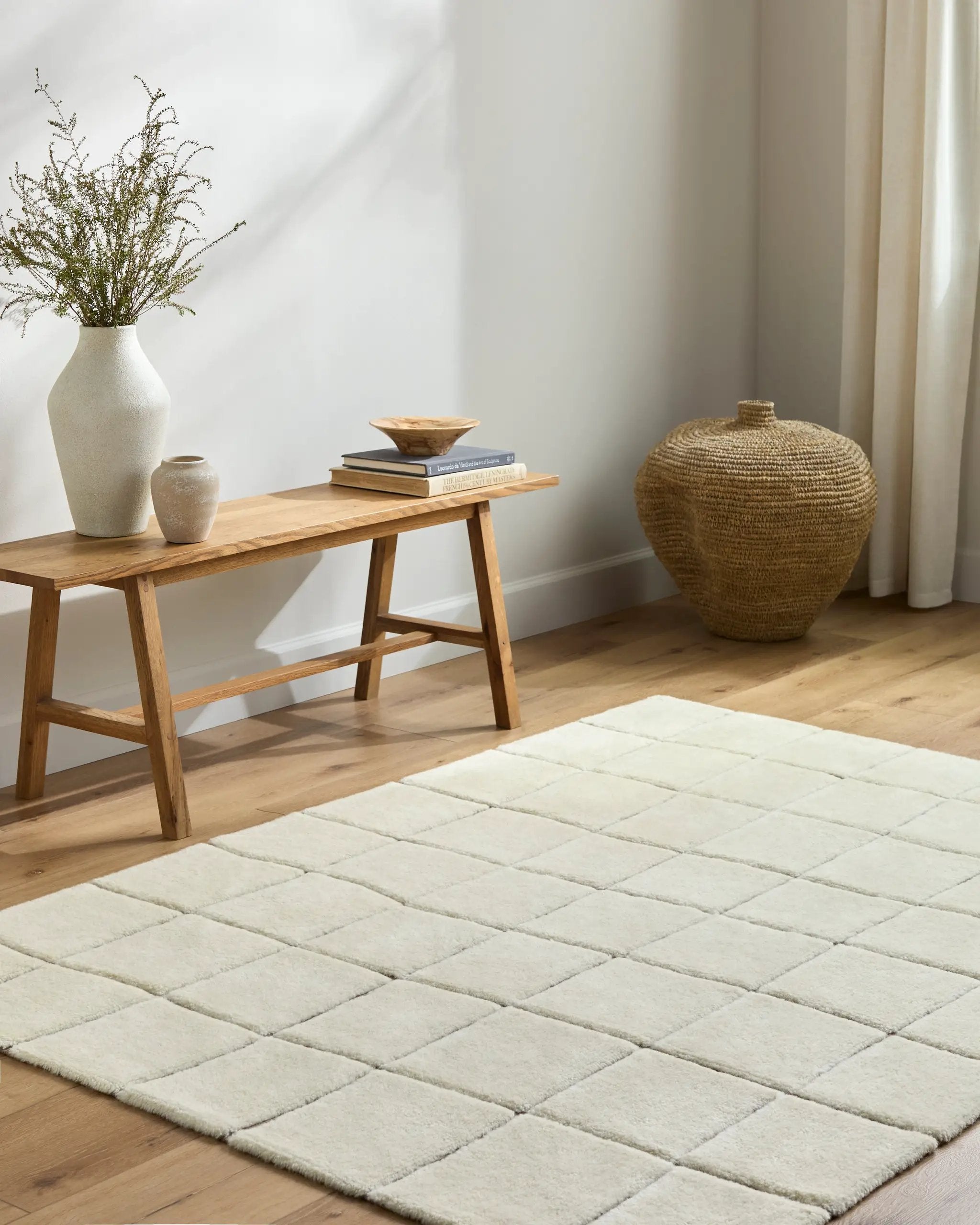 Wooly WOL-2301 Ivory Area Rug by LIVABLISS