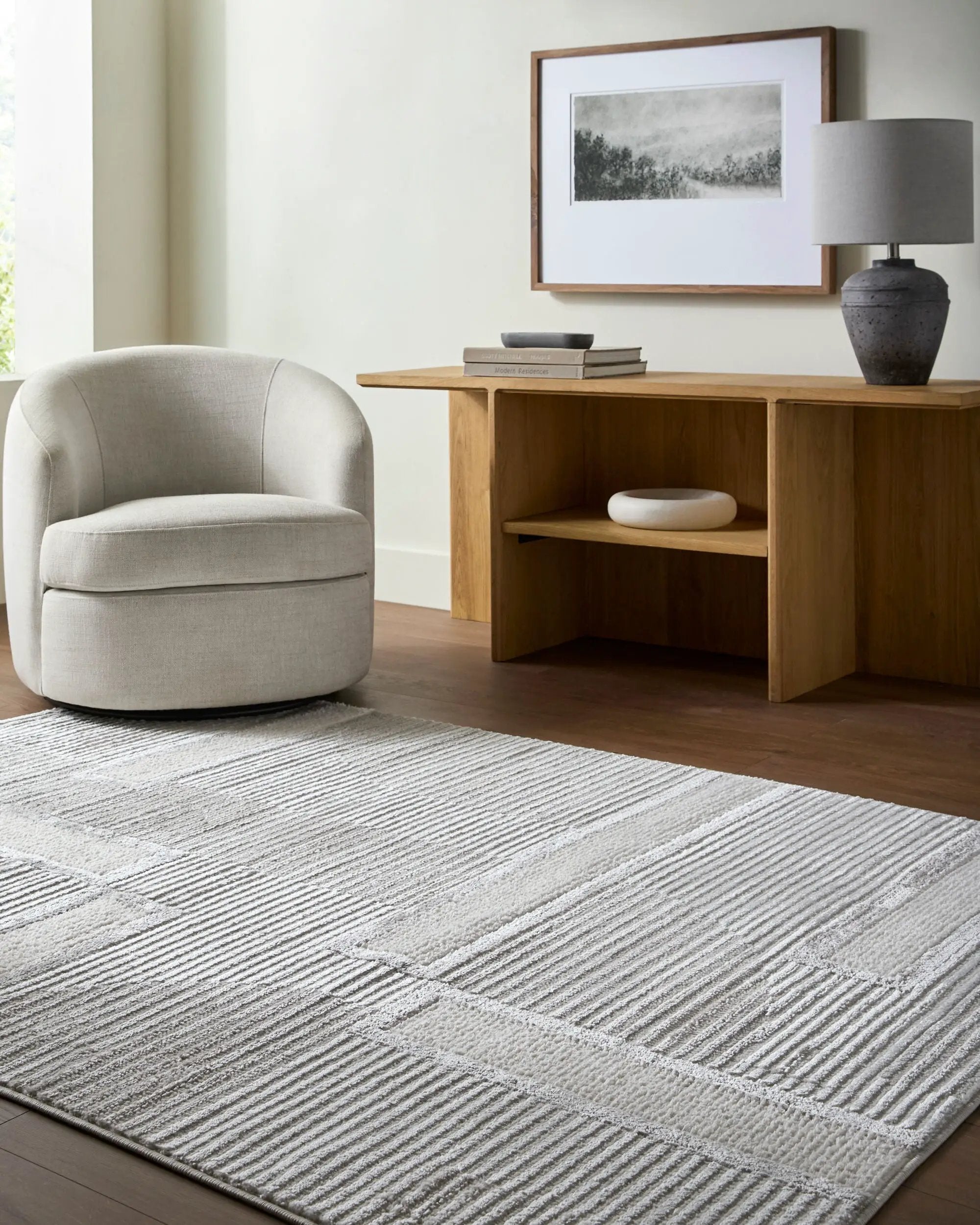 Wolly WOY-2300 Ivory Area Rug by LIVABLISS