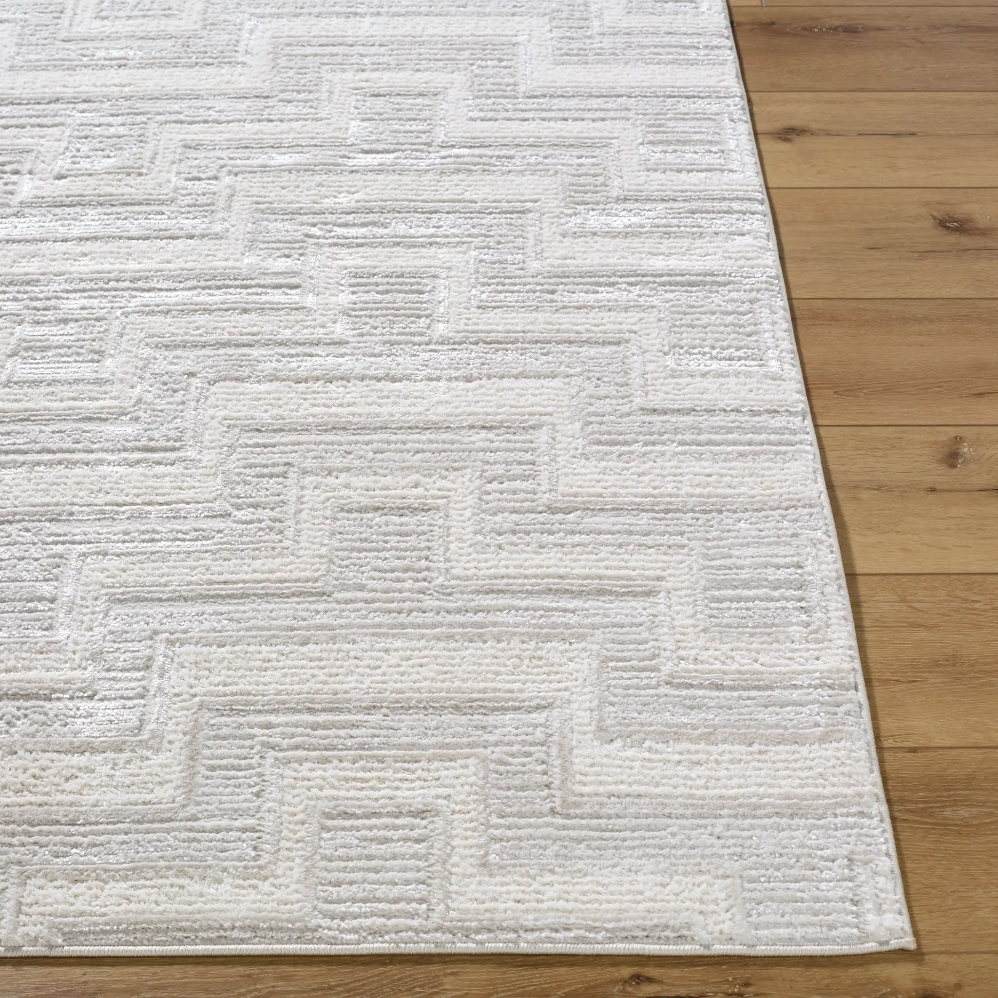 Wolly WOY-2301 Ivory Area Rug by LIVABLISS