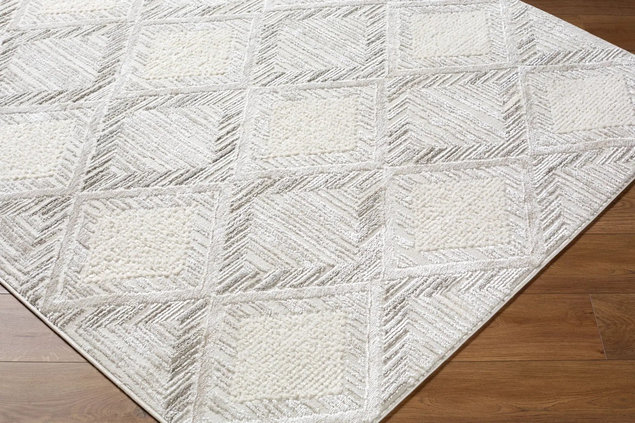 Wolly WOY-2302 Ivory Area Rug by LIVABLISS