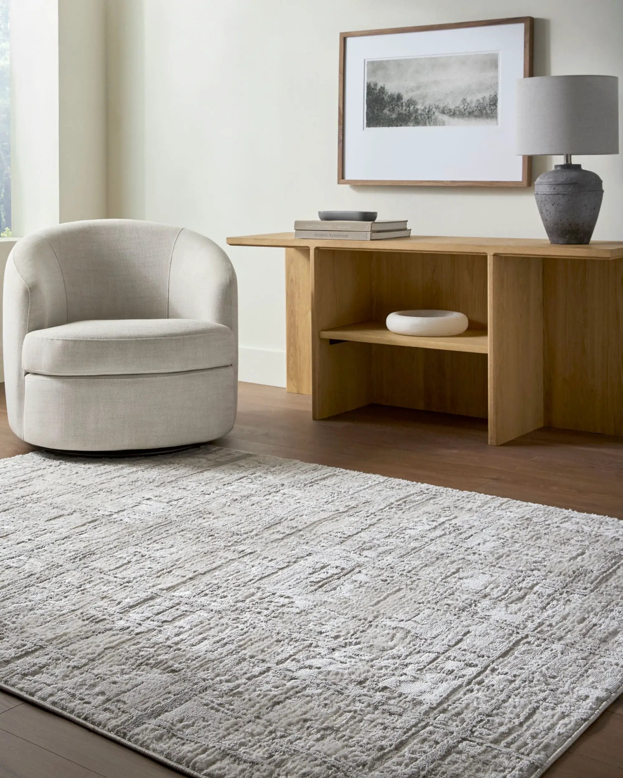 Wolly WOY-2303 Ivory Area Rug by LIVABLISS