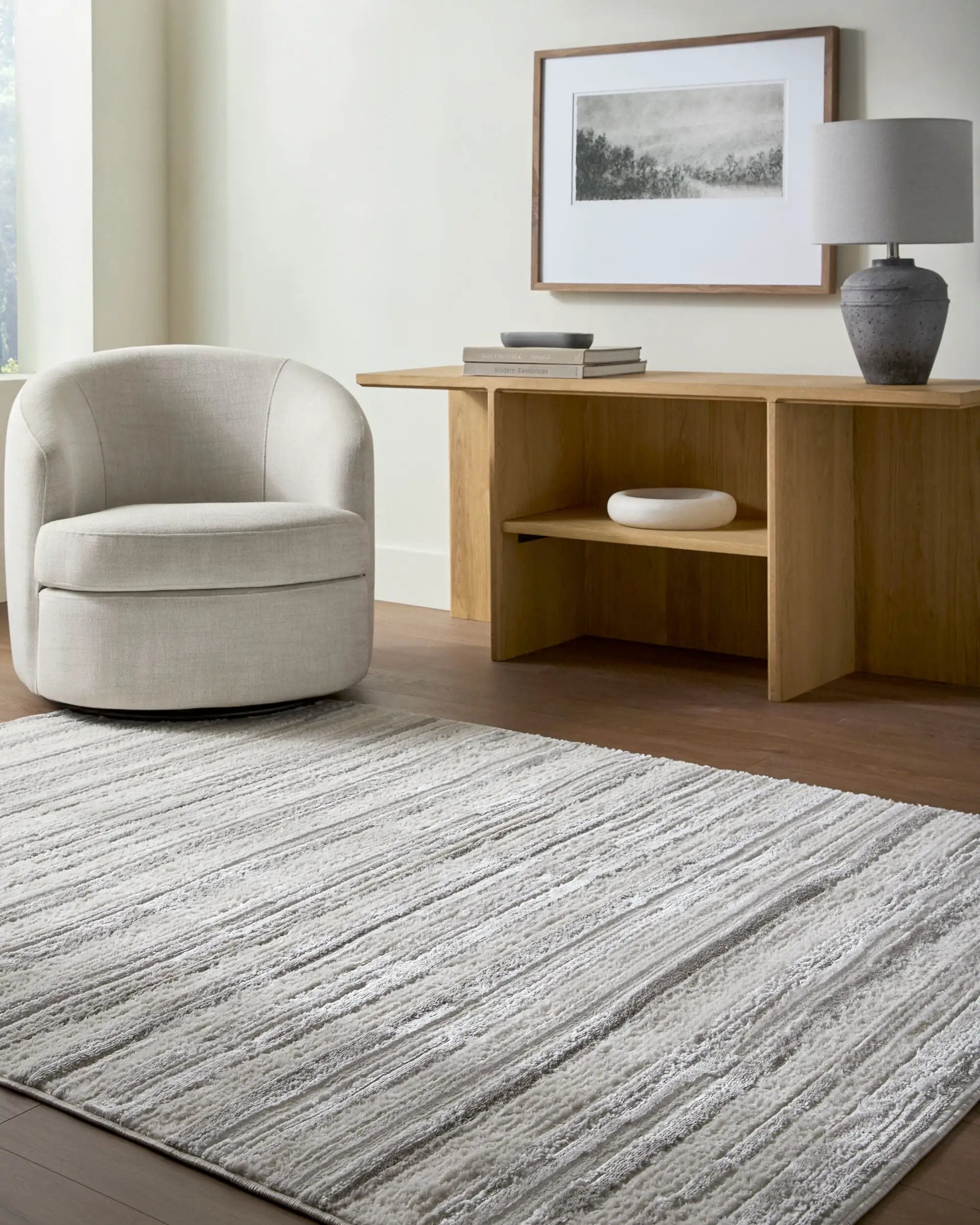 Wolly WOY-2304 Ivory Area Rug by LIVABLISS