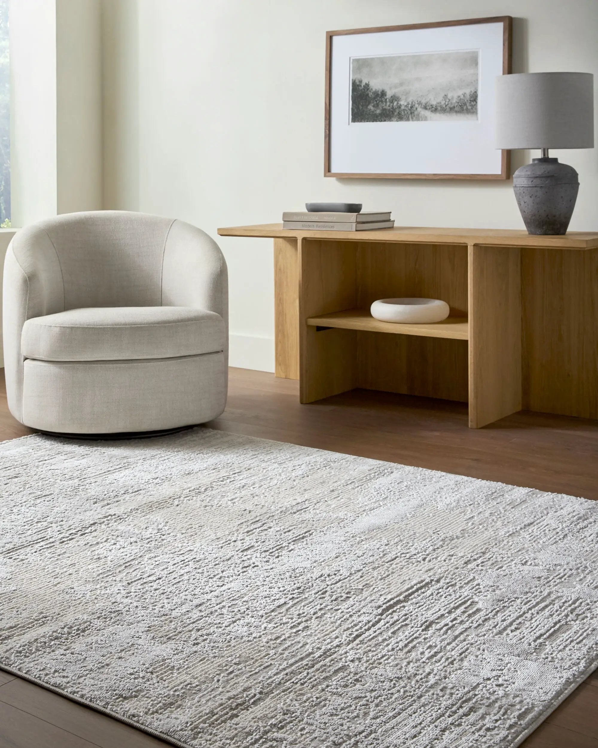 Wolly WOY-2305 Ivory Area Rug by LIVABLISS