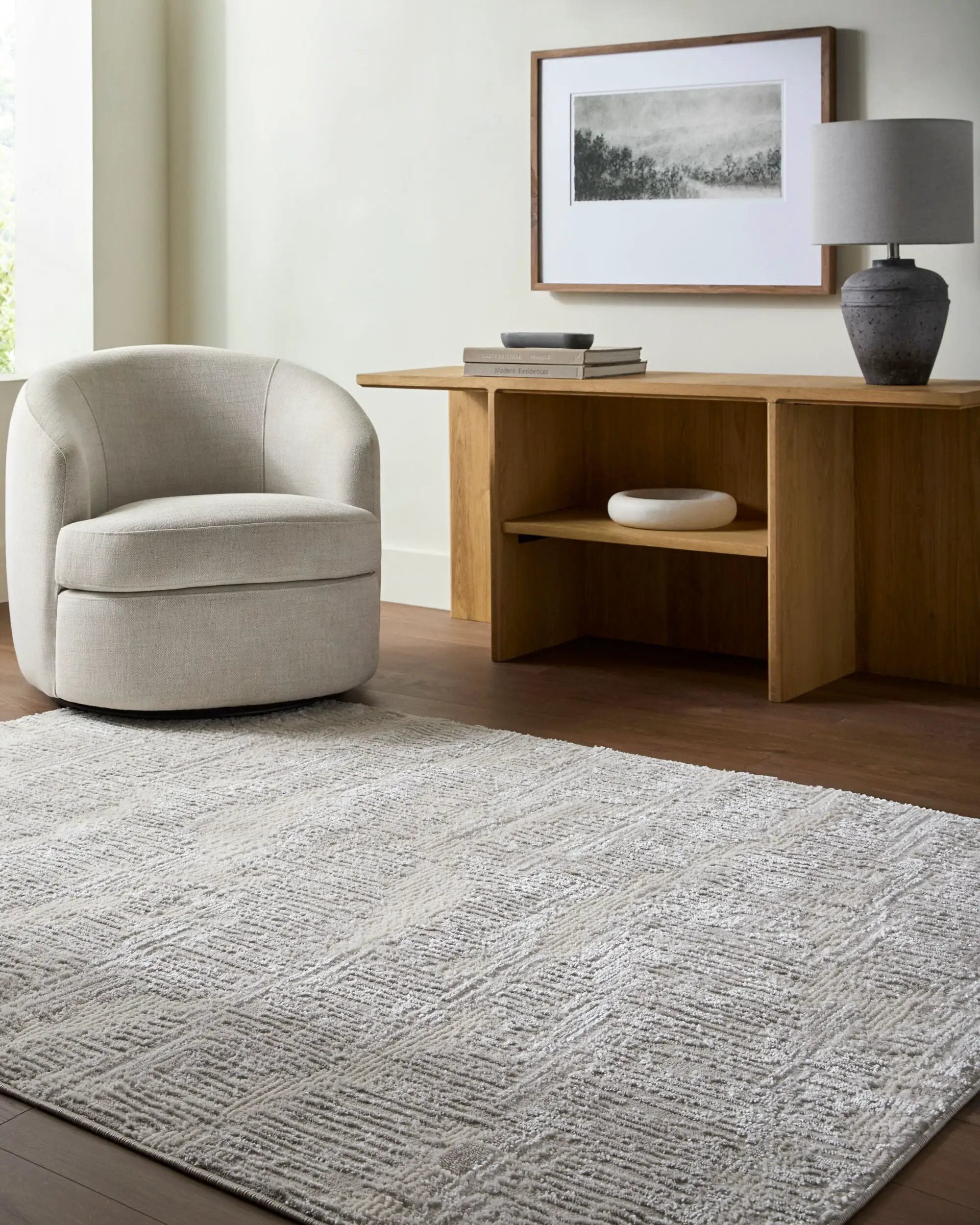Wolly WOY-2306 Ivory Area Rug by LIVABLISS