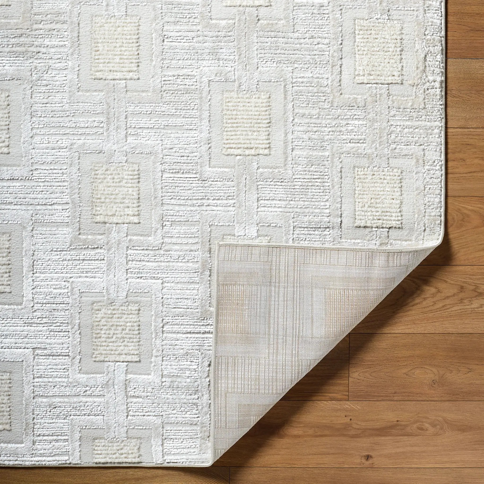 Wolly WOY-2311 Ivory Area Rug by LIVABLISS