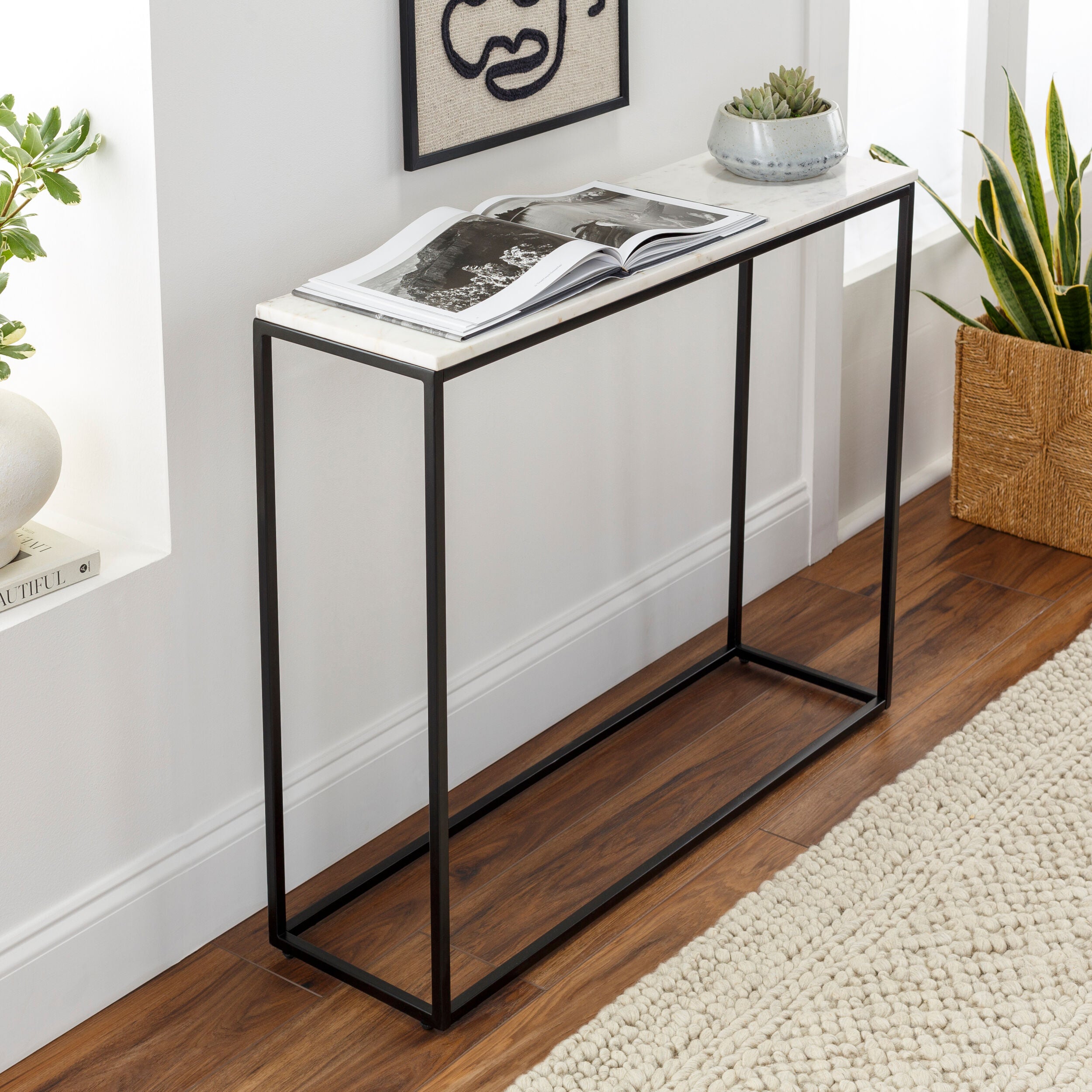 Surya Aryaa YAA-007 Furniture Console Table by LIVABLISS