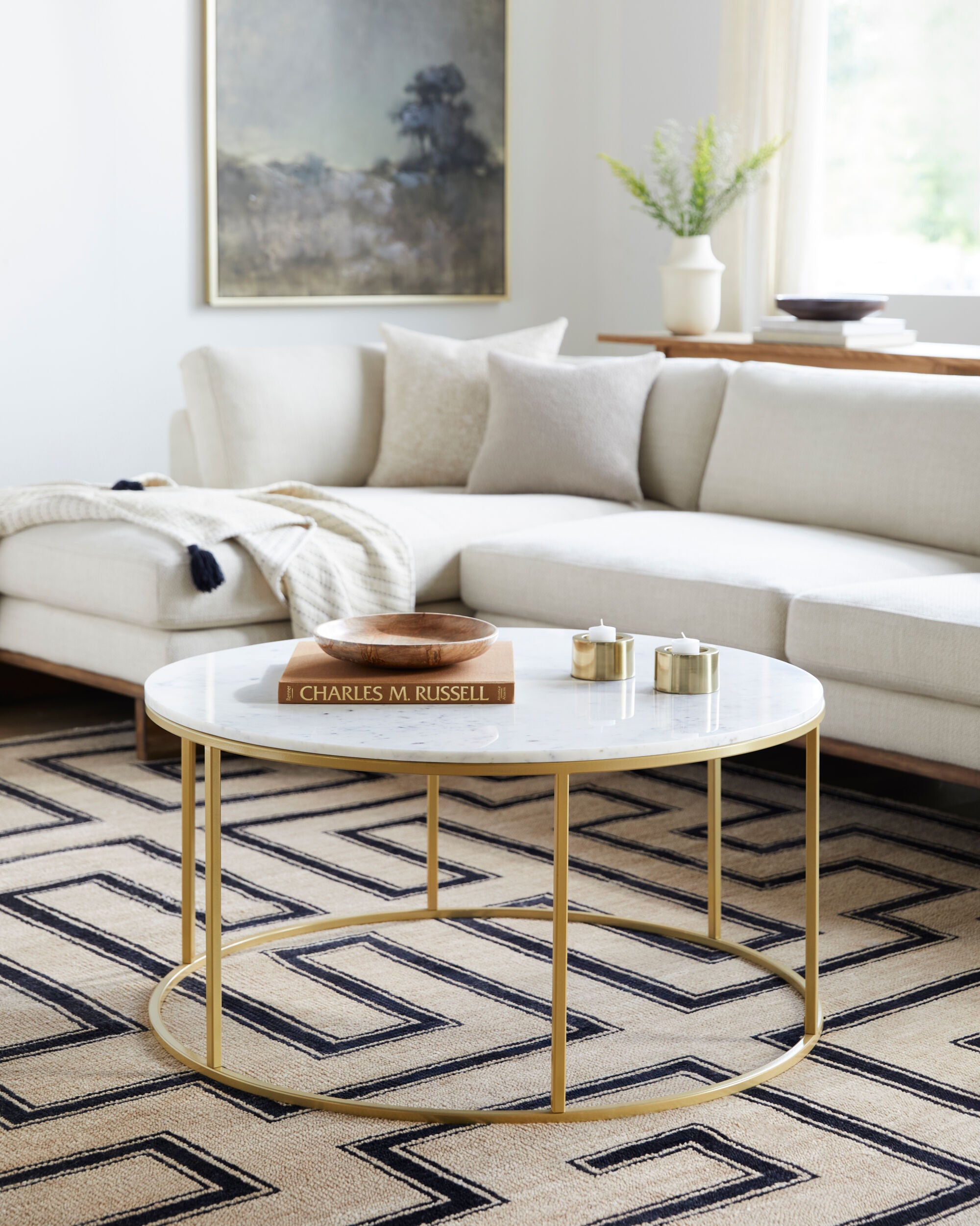 Surya Aryaa YAA-017 Furniture Coffee Table by LIVABLISS