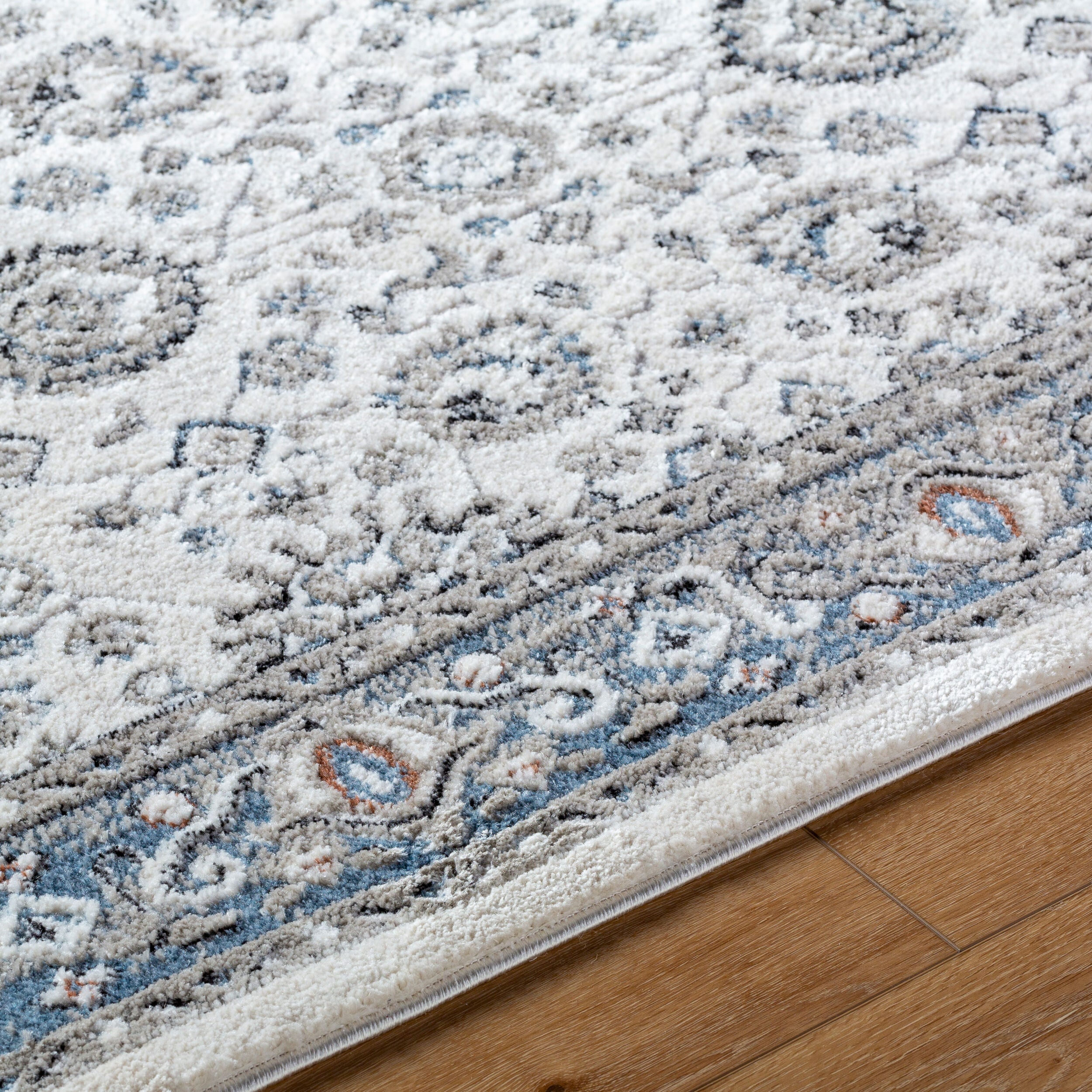 Surya Zidane ZDN-2302 White Area Rug by LIVABLISS