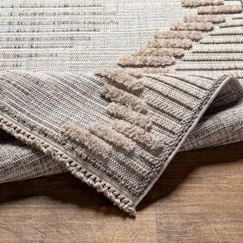 Zaragoza ZRZ-2300 Medium-Gray Area Rug by LIVABLISS