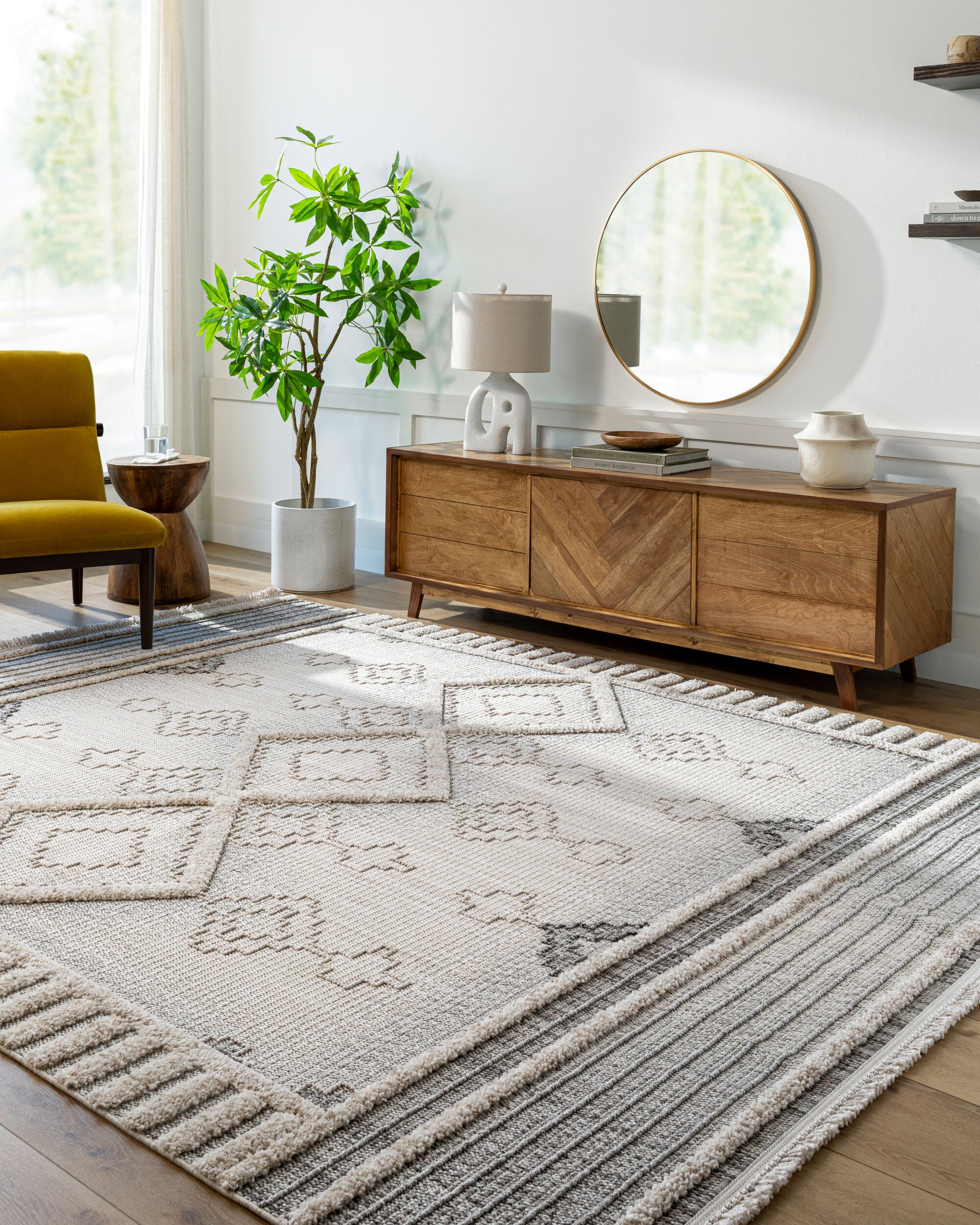 Surya Zaragoza ZRZ-2301 Cream Area Rug by LIVABLISS