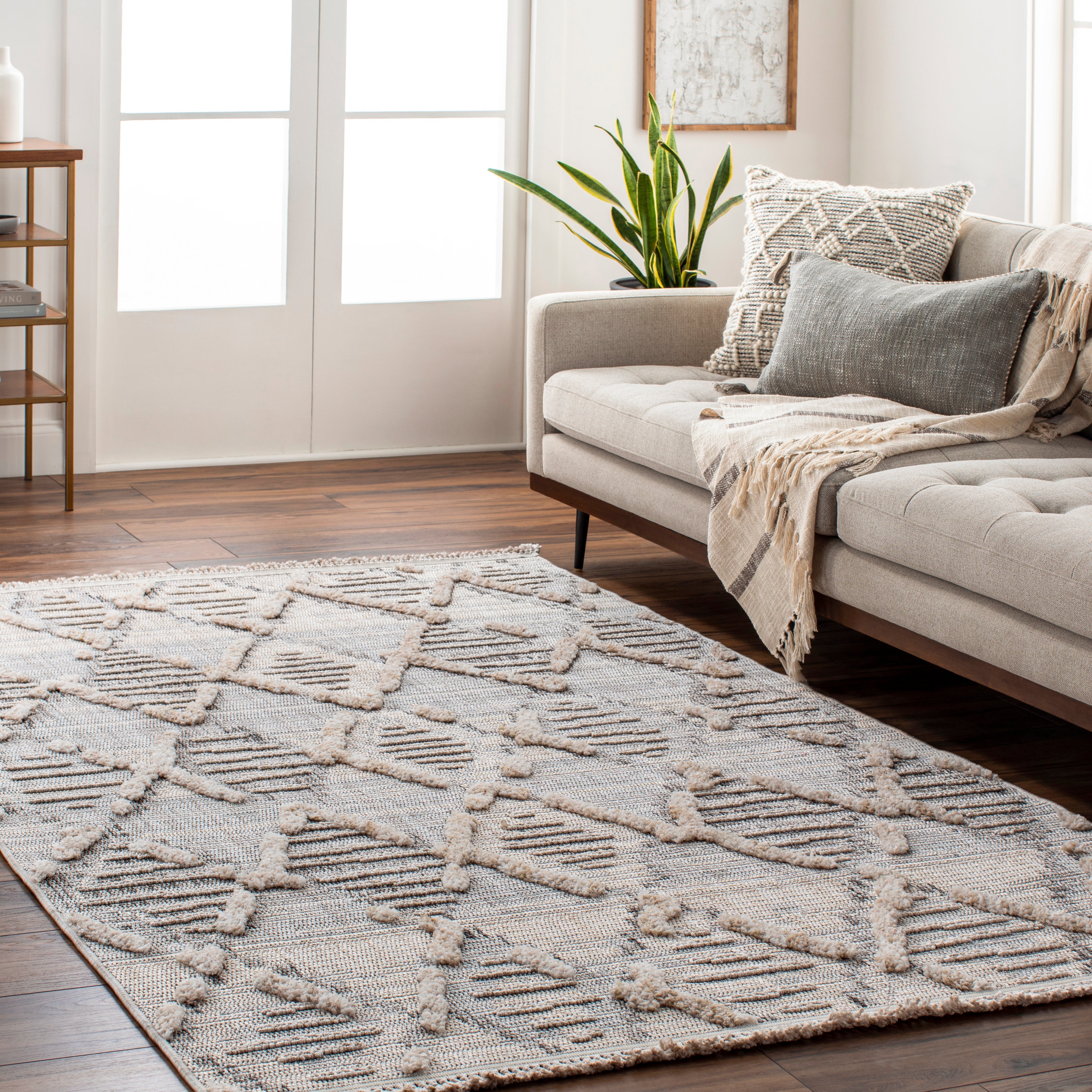 Surya Zaragoza ZRZ-2311 Medium Gray Area Rug by LIVABLISS
