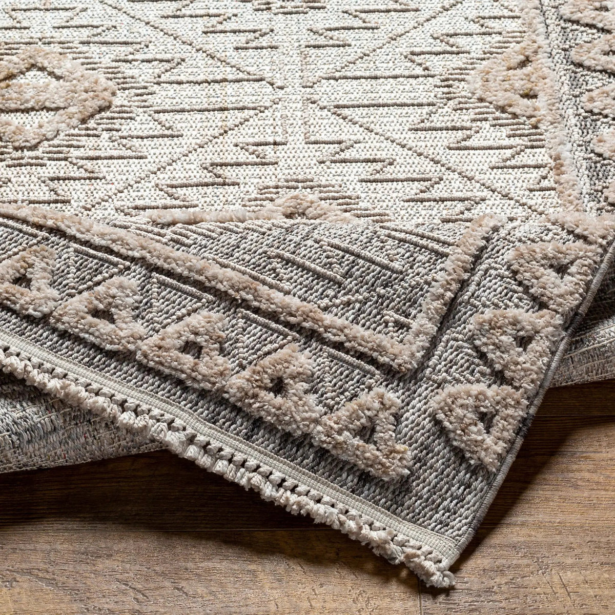 Zaragoza ZRZ-2318 Light-Beige Area Rug by LIVABLISS