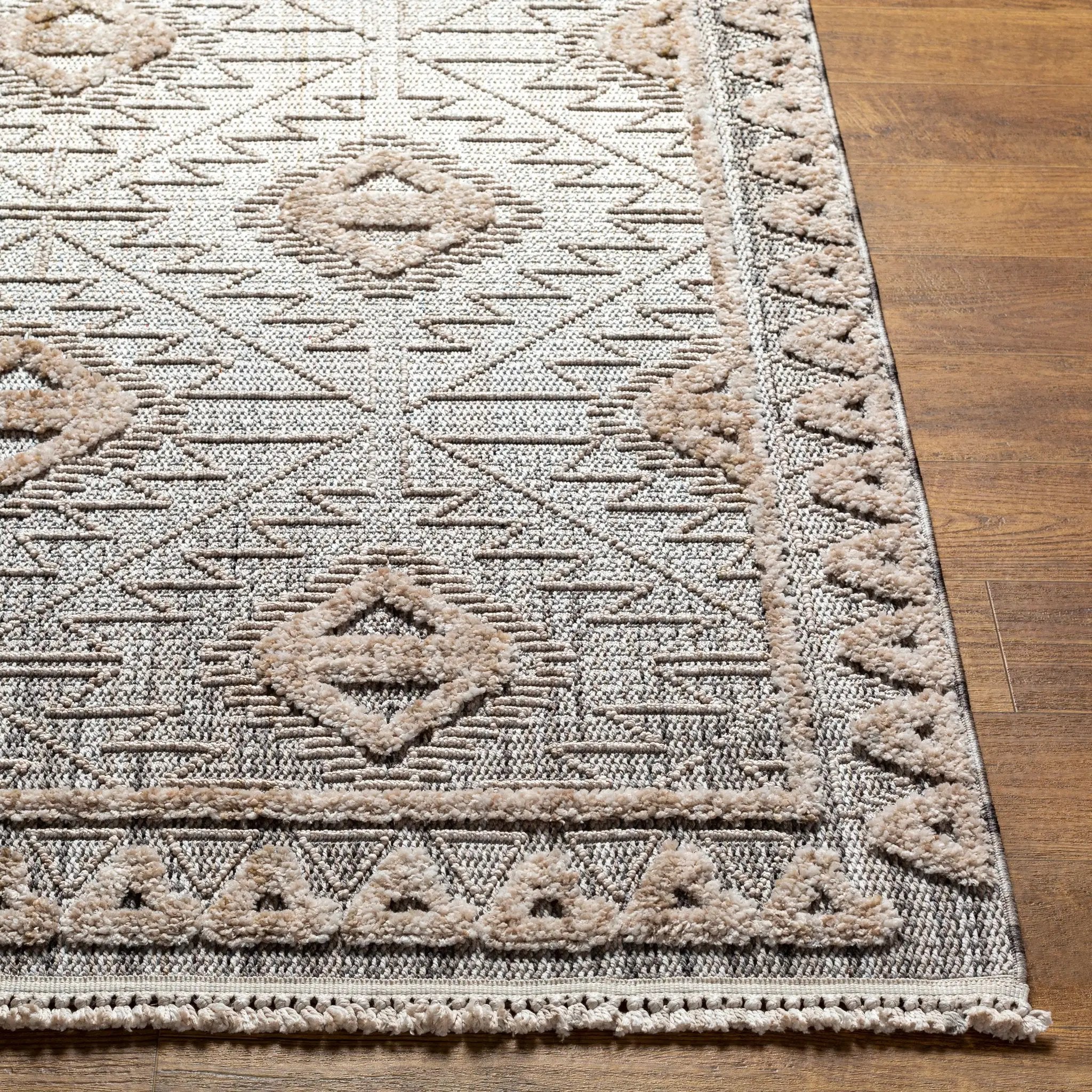 Zaragoza ZRZ-2318 Light-Beige Area Rug by LIVABLISS