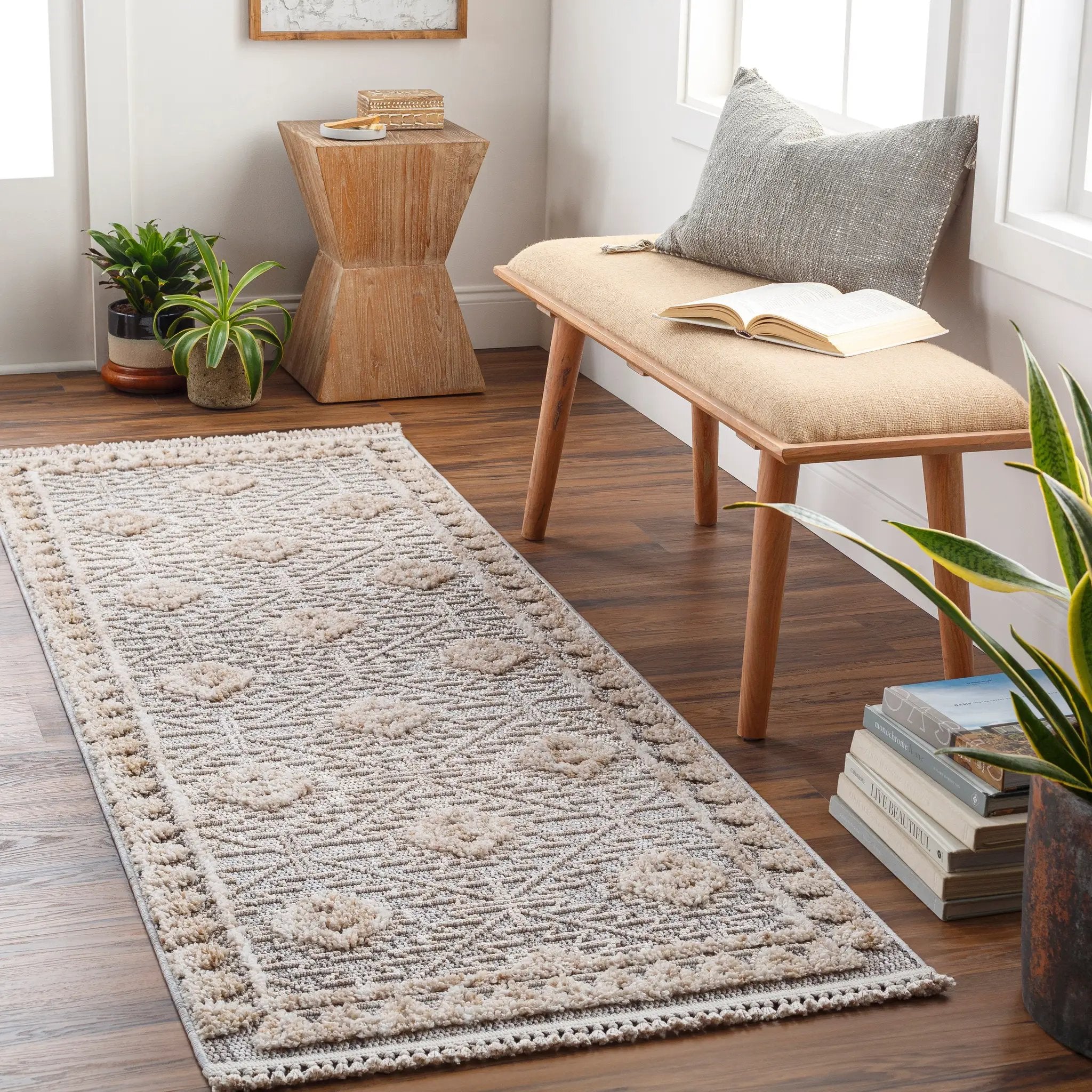 Zaragoza ZRZ-2318 Light-Beige Area Rug by LIVABLISS