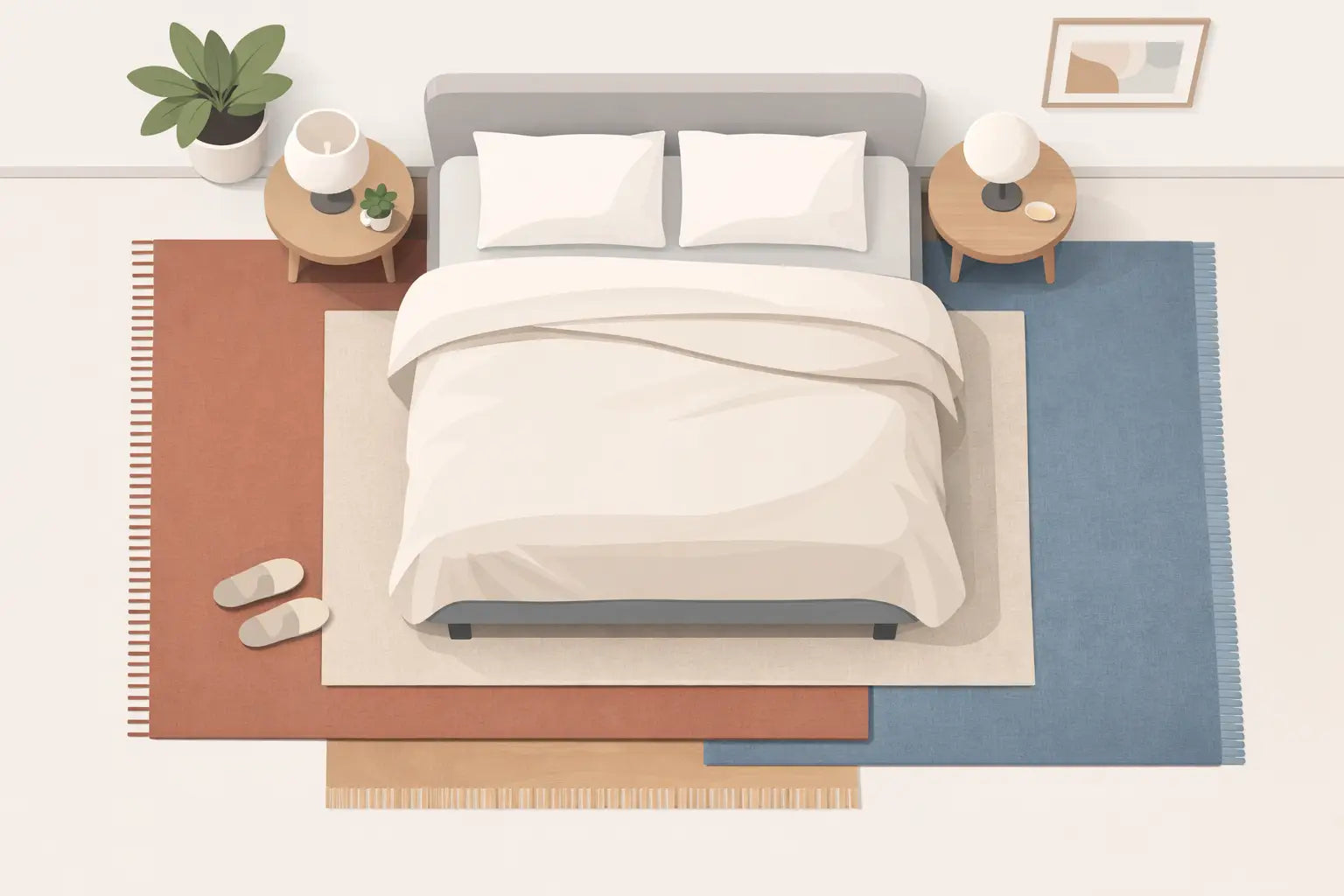 What Rug Size Under a Queen Bed Works Best?