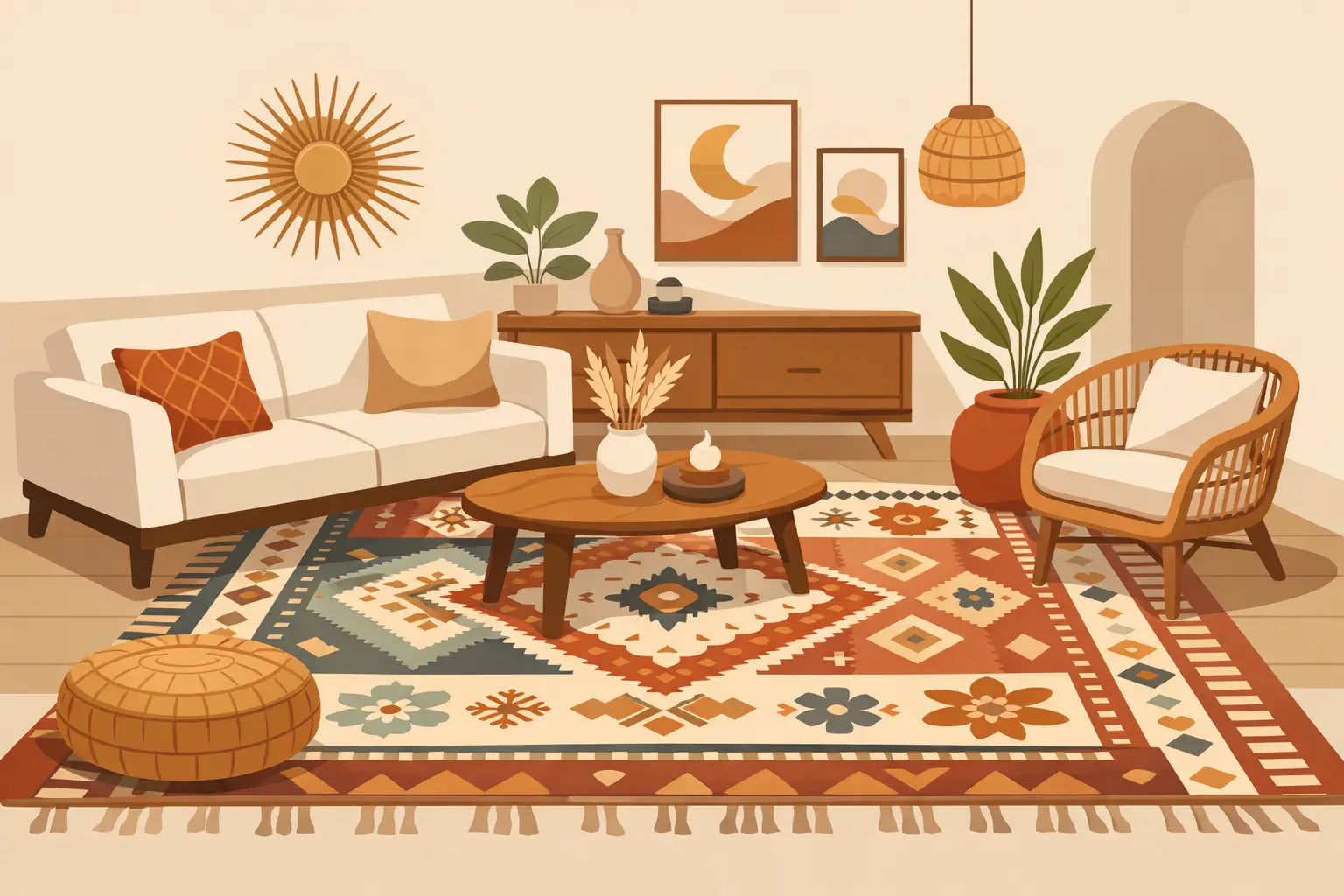 Bohemian Rugs That Bring a Room Together