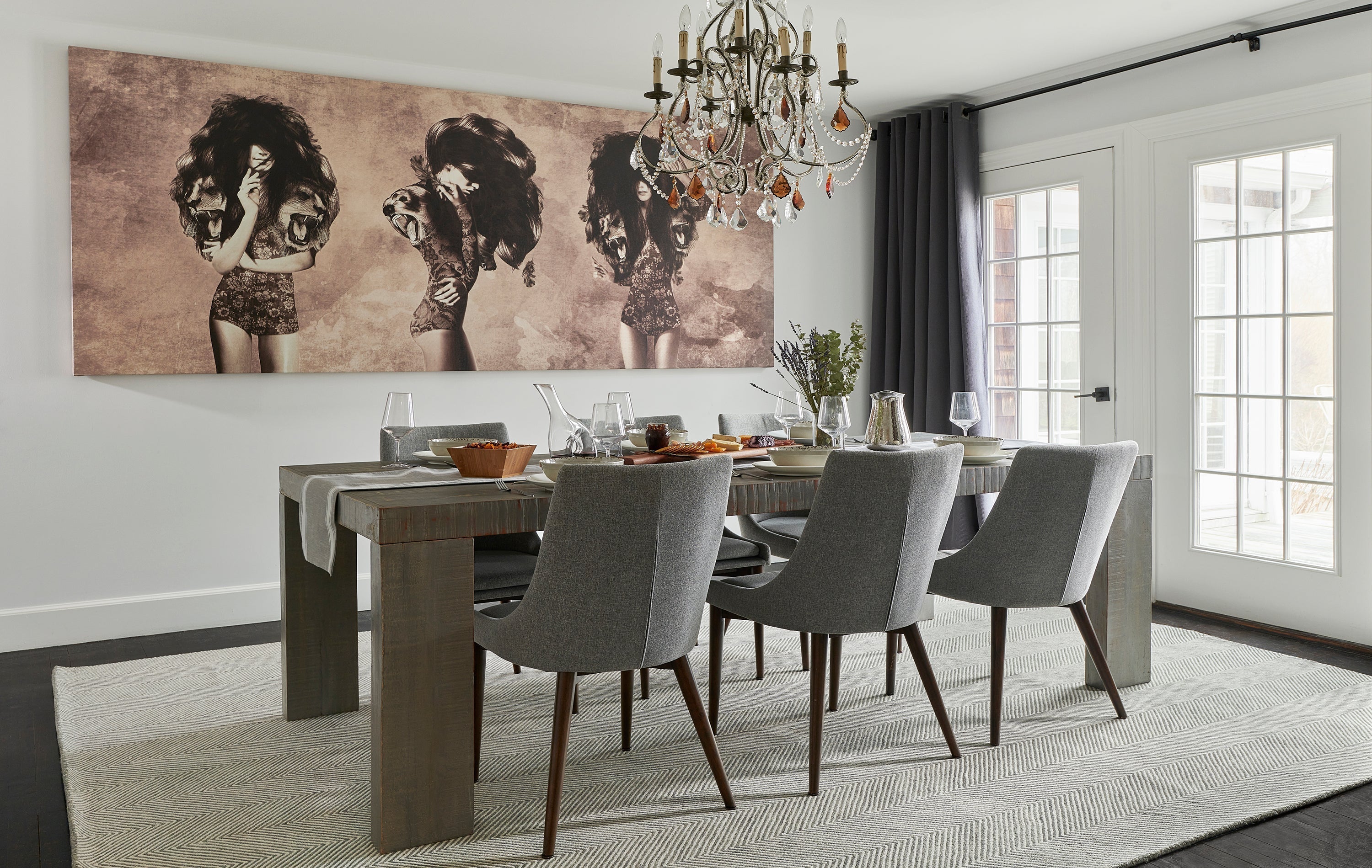 Momeni Charles CHR-1 Grey Area Rug