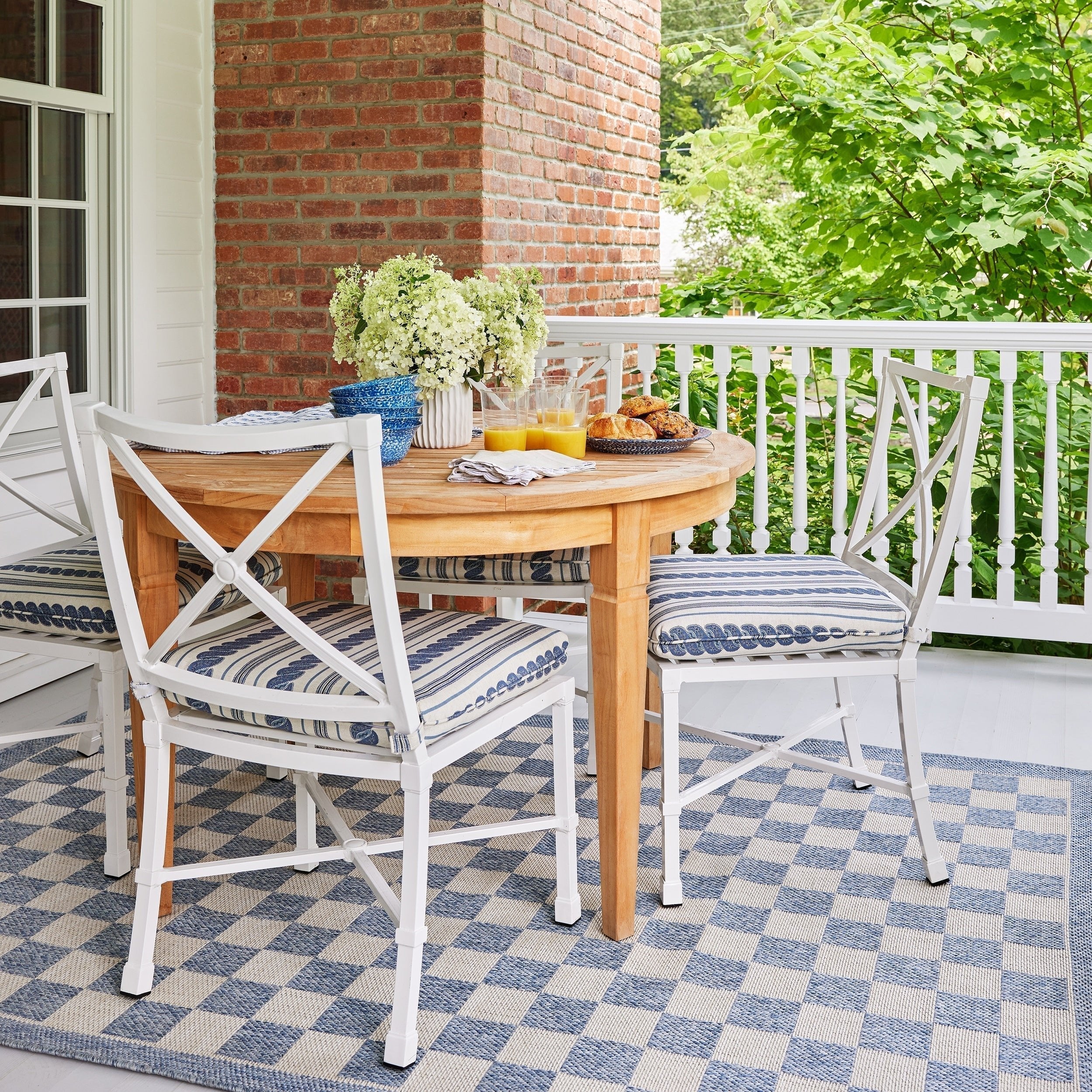 Saybrook SA-3 (Checkered) Blue Area Rug